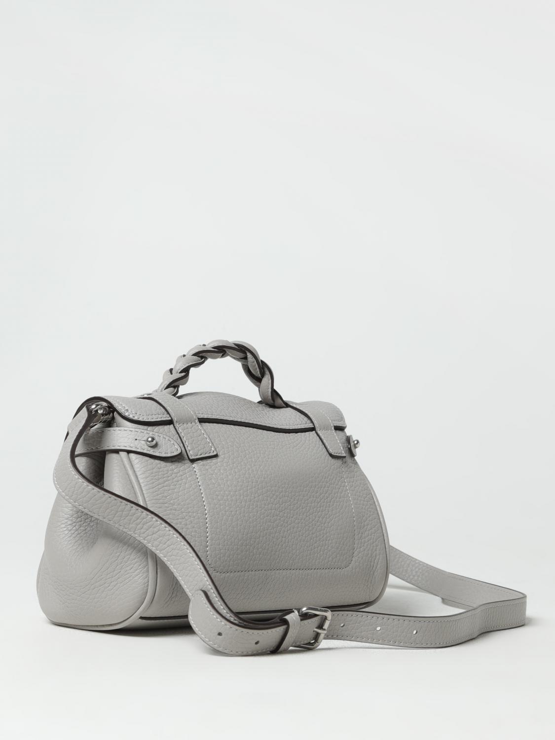 MULBERRY BORSA A MANO: Borsa Alexa Mulberry in pelle a grana, Grigio - Img 2
