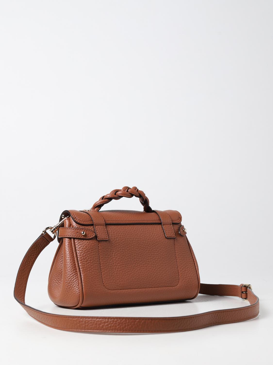 MULBERRY BORSA A MANO: Borsa Alexa Mulberry in pelle a grana, Noce - Img 2
