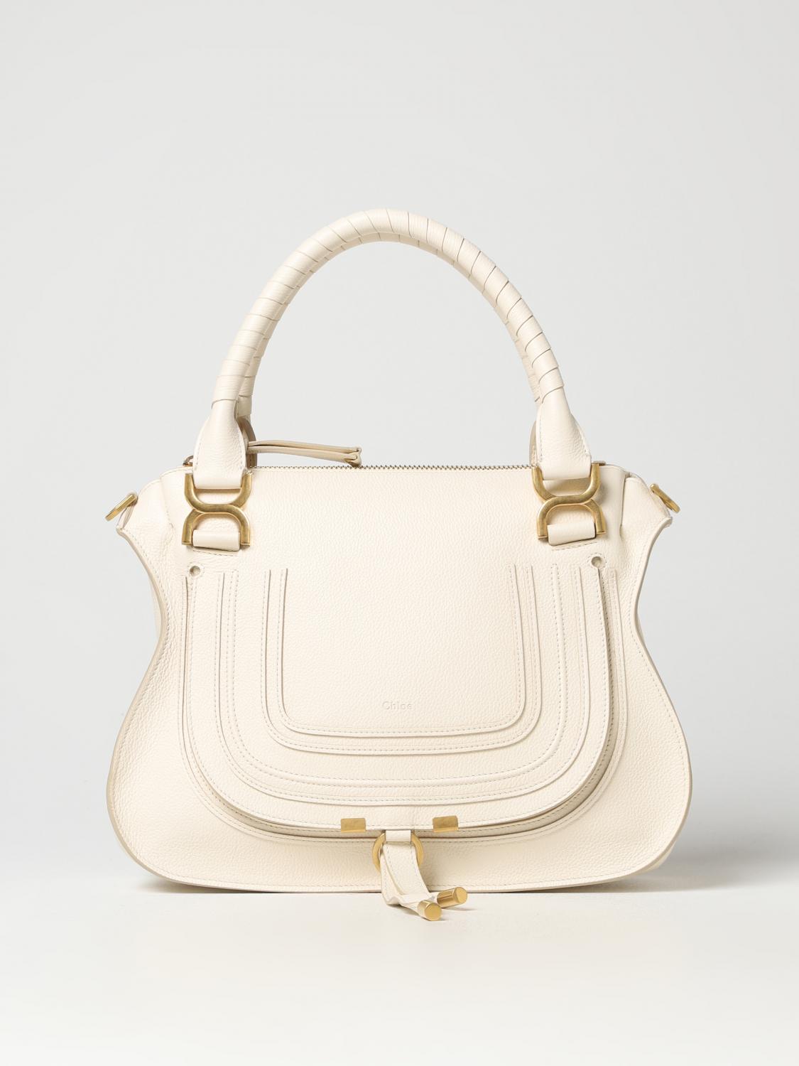 CHLOÉ SAC PORTÉ ÉPAULE: Sac porté main femme ChloÉ, Blanc - Img 1