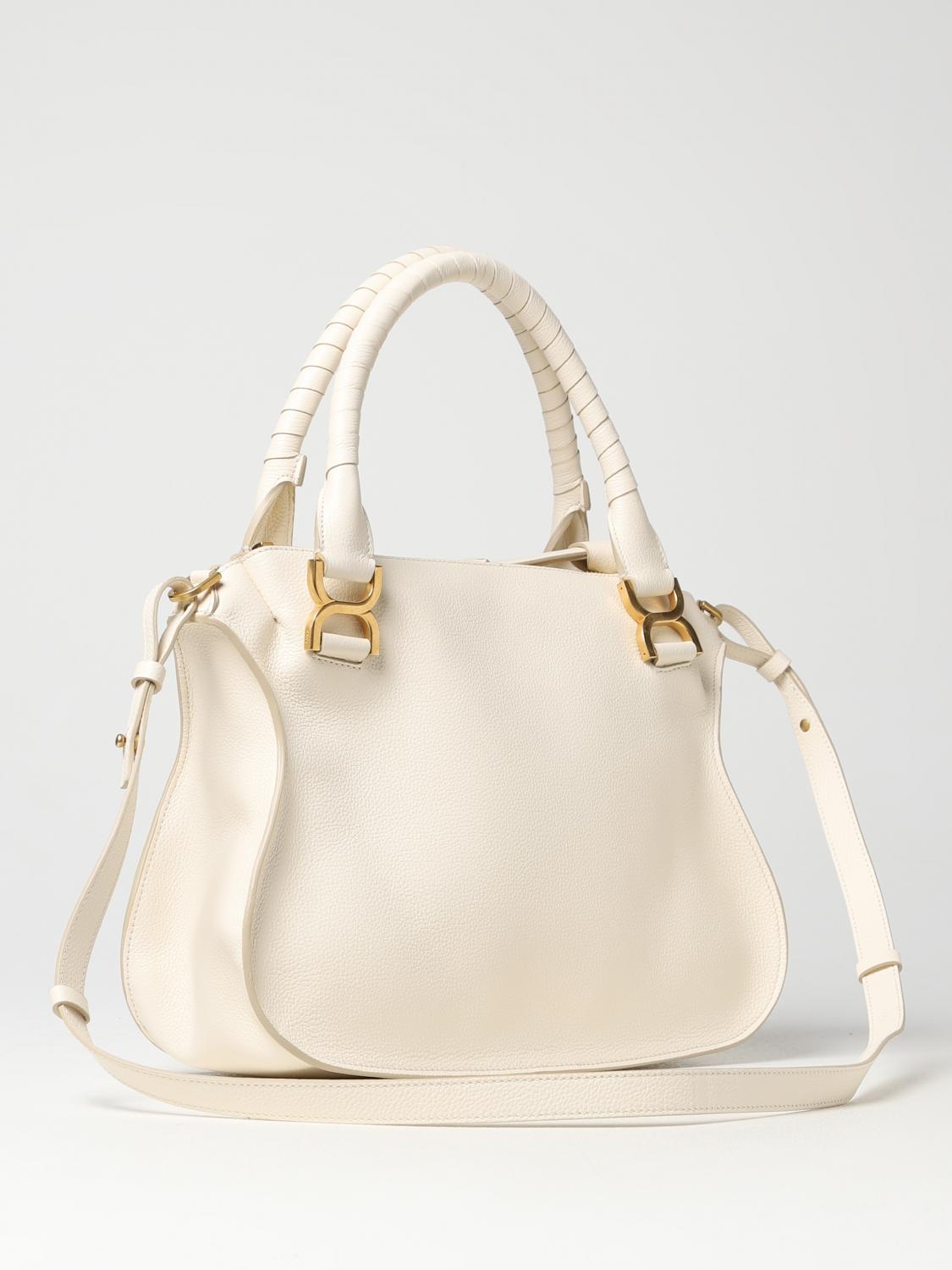 CHLOÉ SAC PORTÉ ÉPAULE: Sac porté main femme ChloÉ, Blanc - Img 2