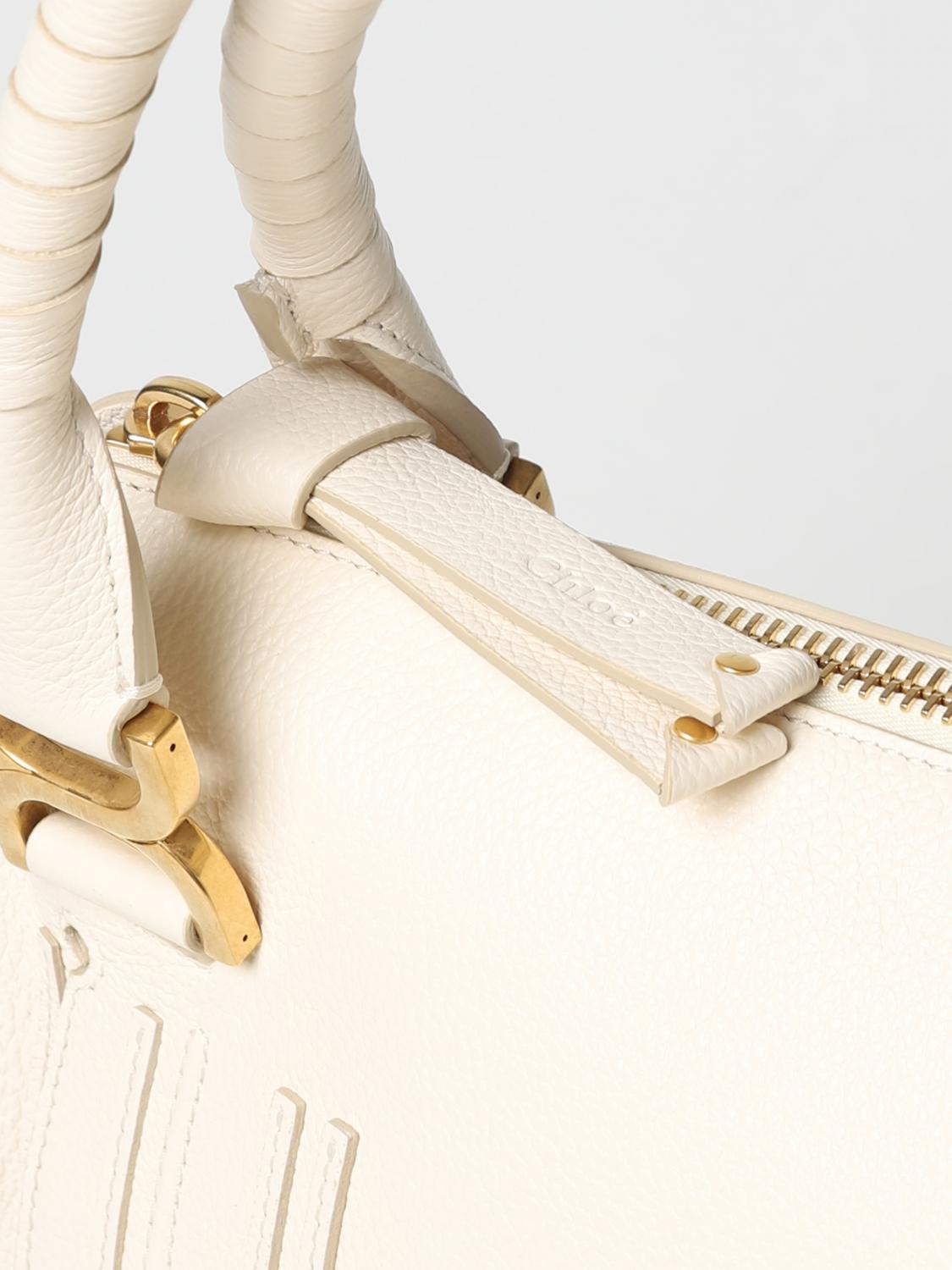 CHLOÉ SAC PORTÉ ÉPAULE: Sac porté main femme ChloÉ, Blanc - Img 3
