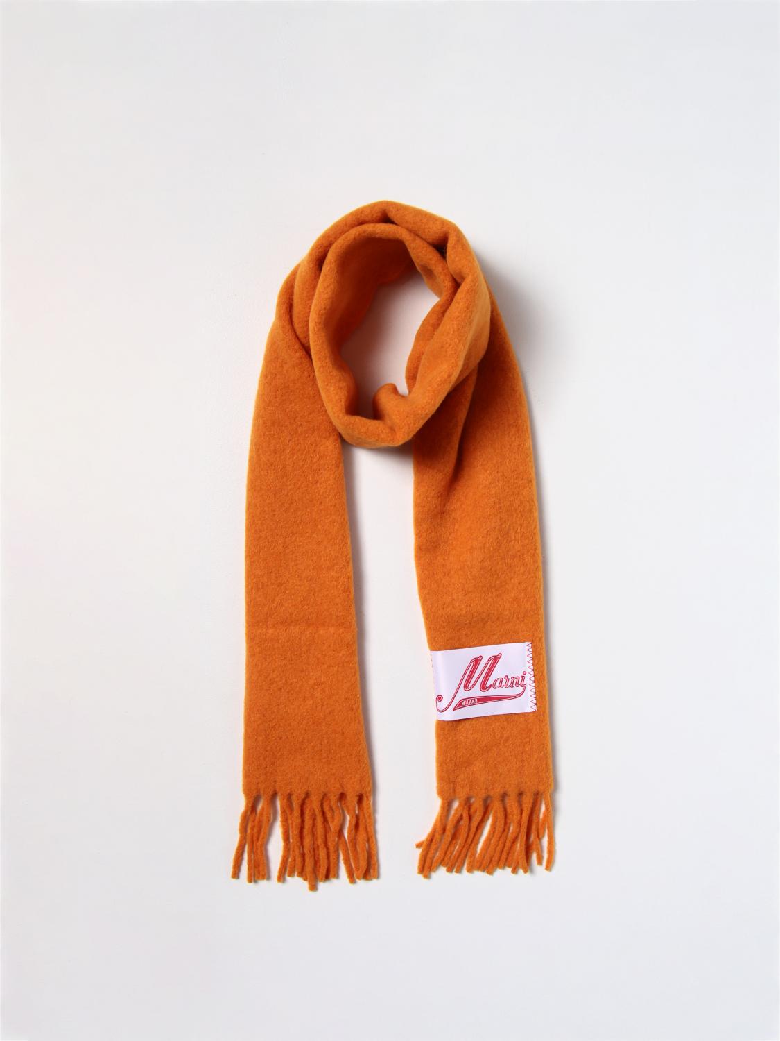 MARNI SCIARPA: Sciarpa Marni in misto lana d'alpaca, Arancione - Img 2