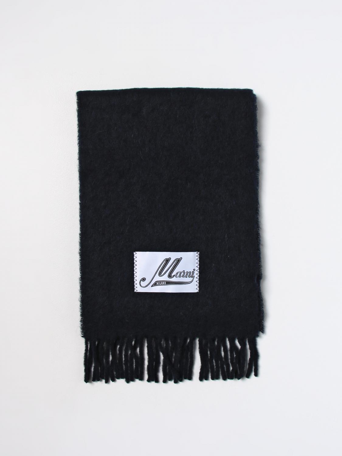 MARNI SCARF: Marni scarf in alpaca wool blend, Blue - Img 1