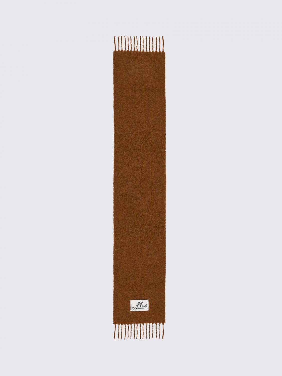 MARNI SCIARPA: Sciarpa Marni in misto lana d'alpaca, Marrone - Img 1
