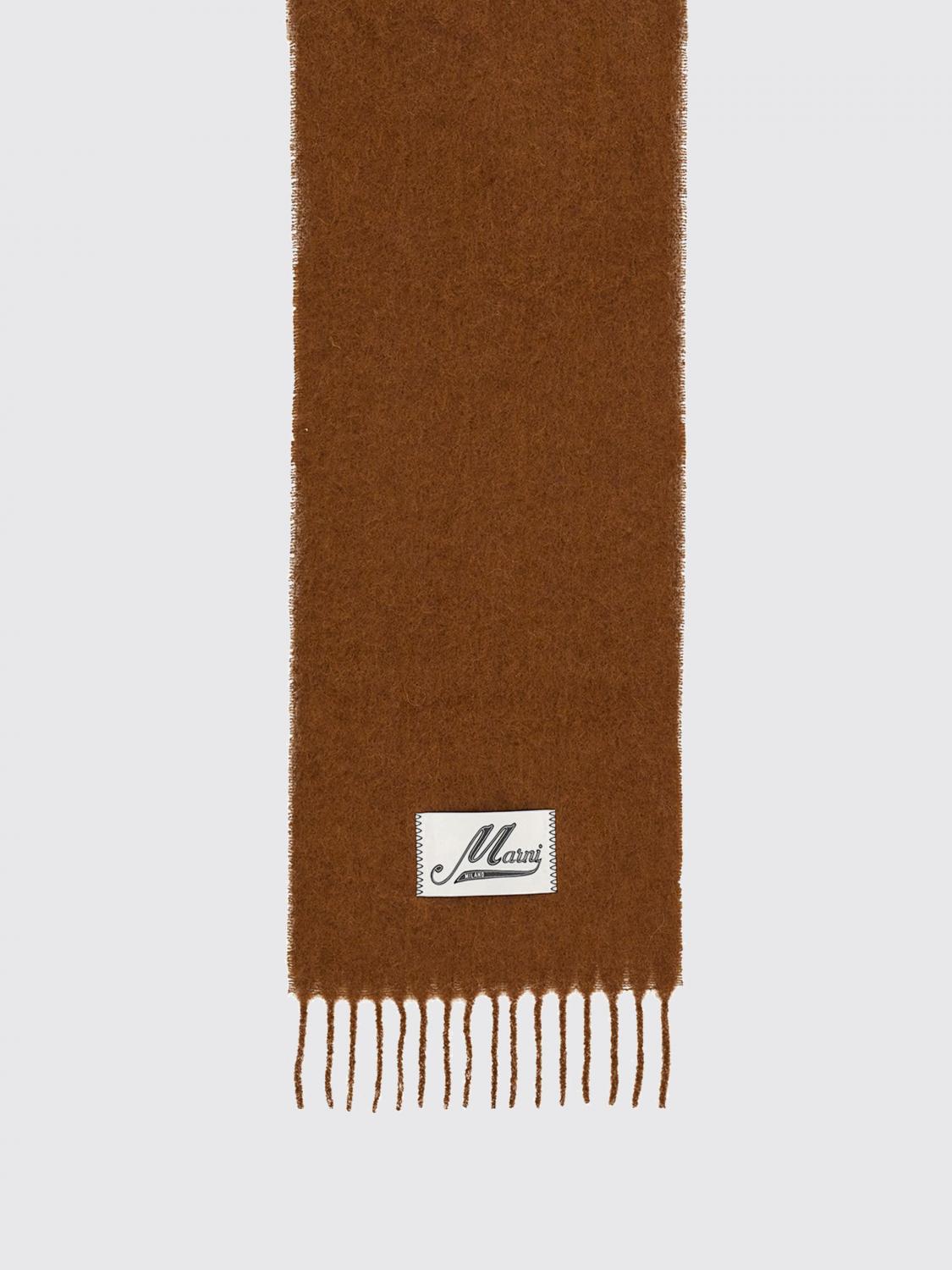MARNI SCIARPA: Sciarpa Marni in misto lana d'alpaca, Marrone - Img 2