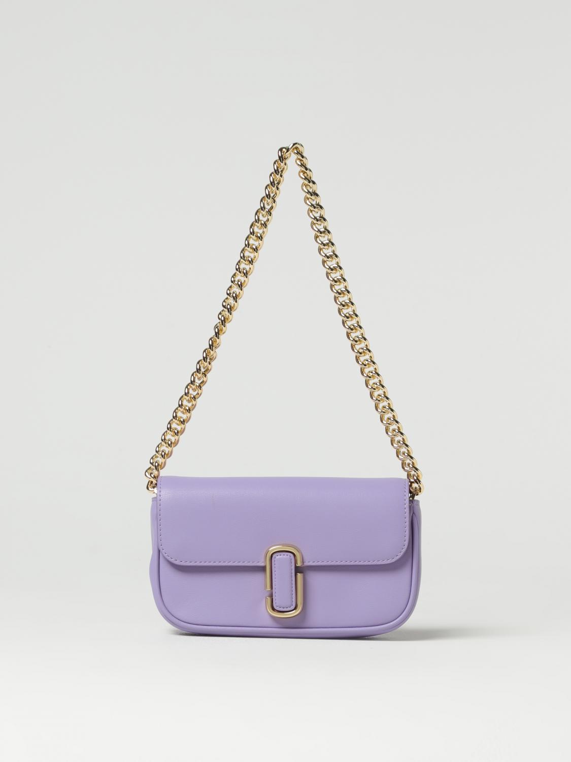 MARC JACOBS BORSA MINI: Borsa The J Marc Jacobs in pelle, Viola - Img 1