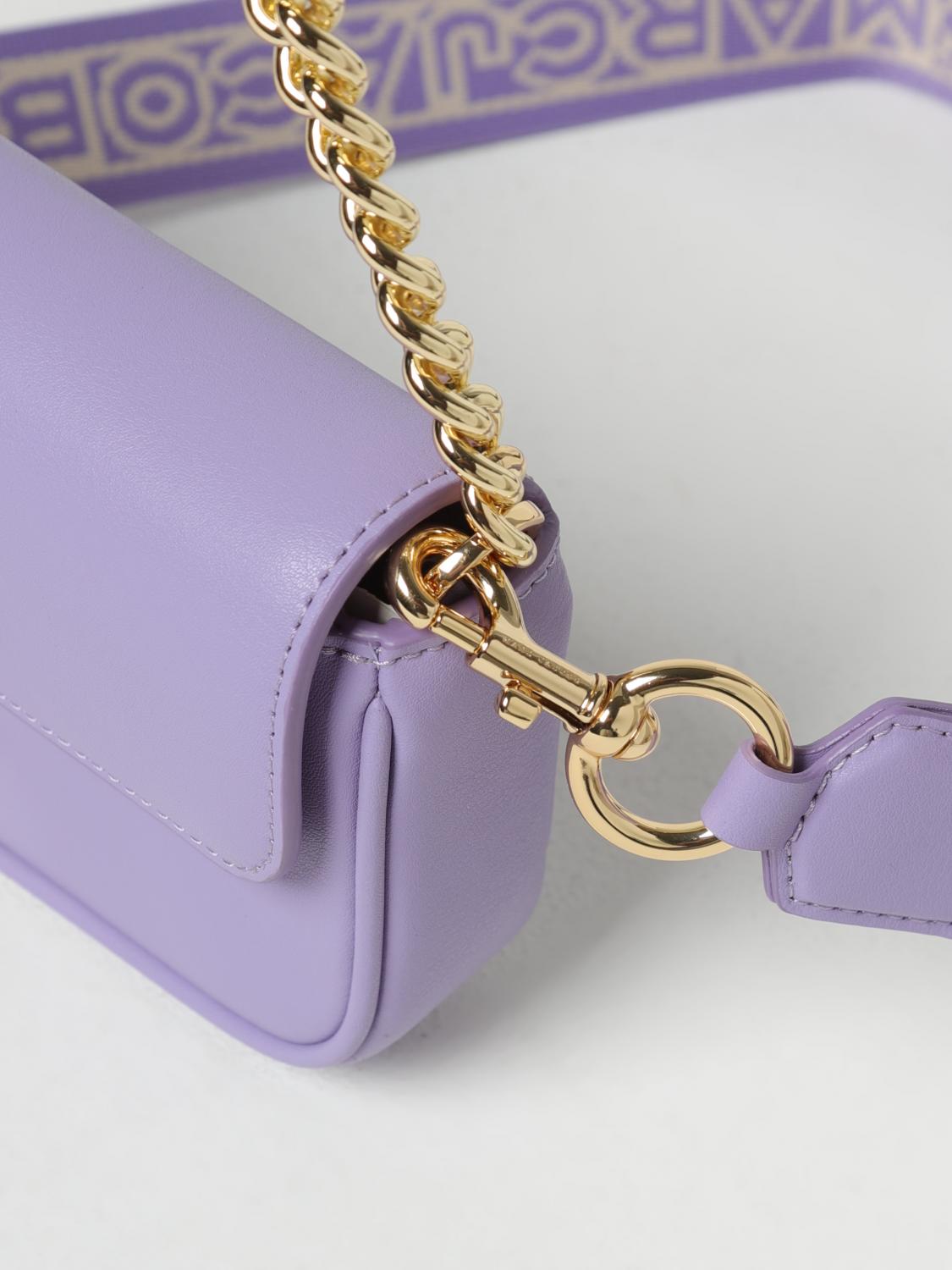 MARC JACOBS BORSA MINI: Borsa The J Marc Jacobs in pelle, Viola - Img 3