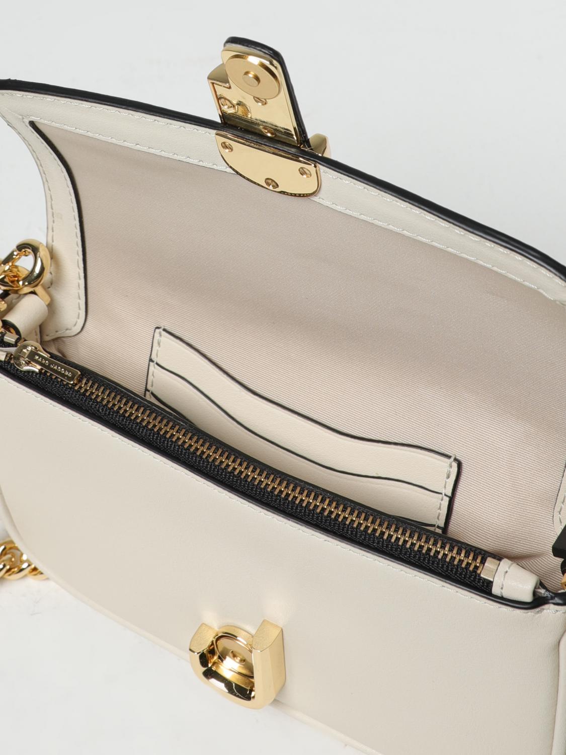 MARC JACOBS BORSA MINI: Borsa The J Marc Jacobs in pelle, Bianco 1 - Img 3