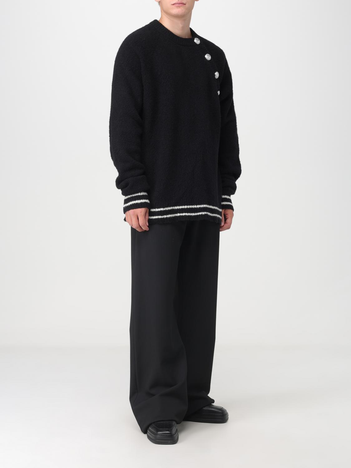 BALMAIN PULLOVER: Pullover herren Balmain, Schwarz - Img 2