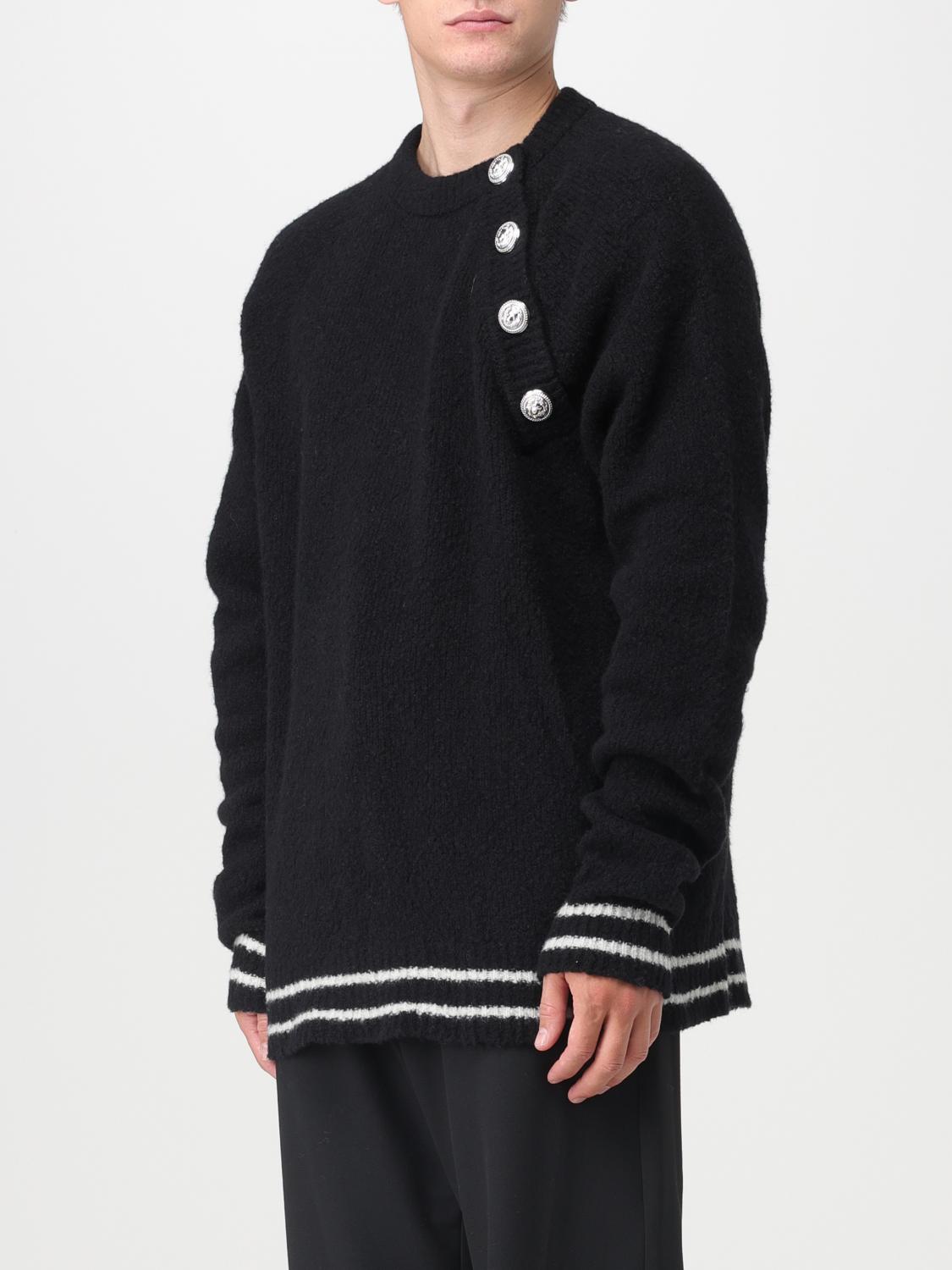 BALMAIN PULLOVER: Pullover herren Balmain, Schwarz - Img 4