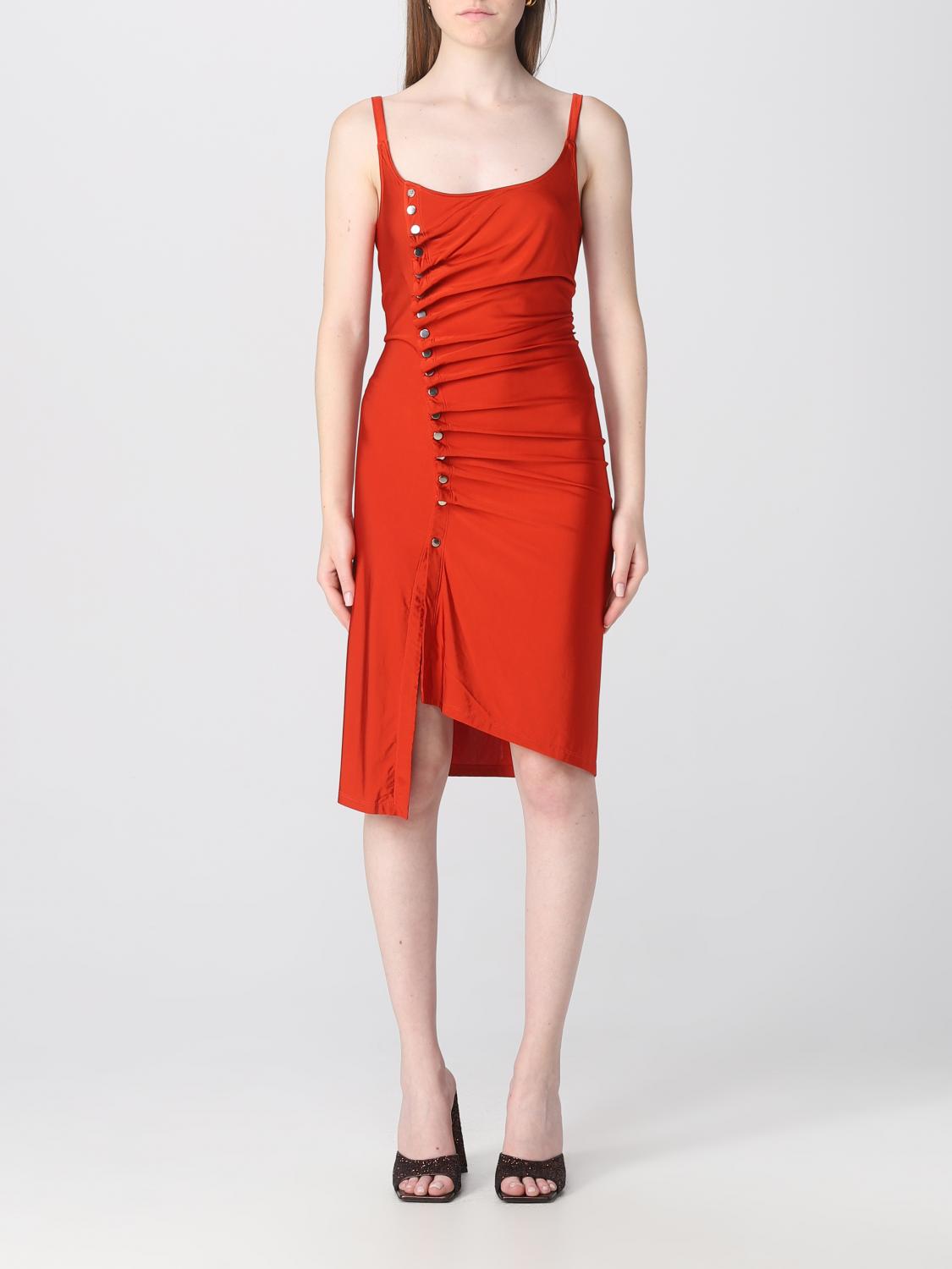 paco rabanne red dress Rabanne Red Bead-Embellished Maxi Dress Paco Rabanne