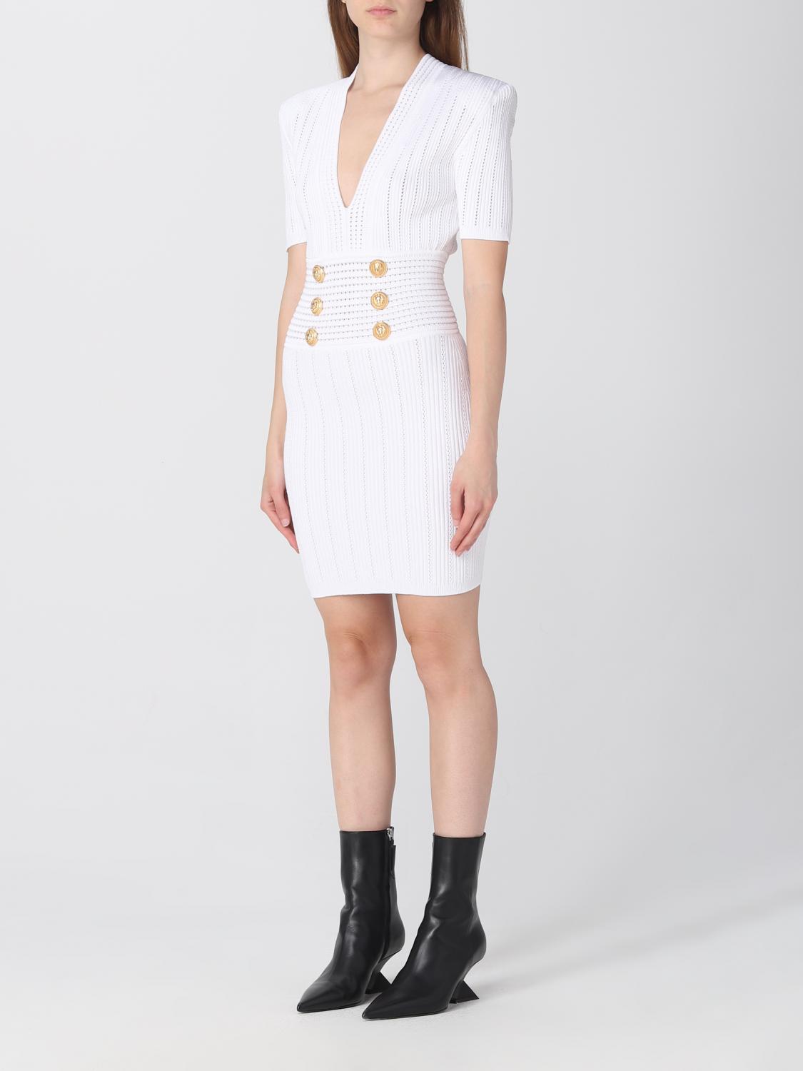 BALMAIN KLEID: Kleid damen Balmain, Weiß - Img 3