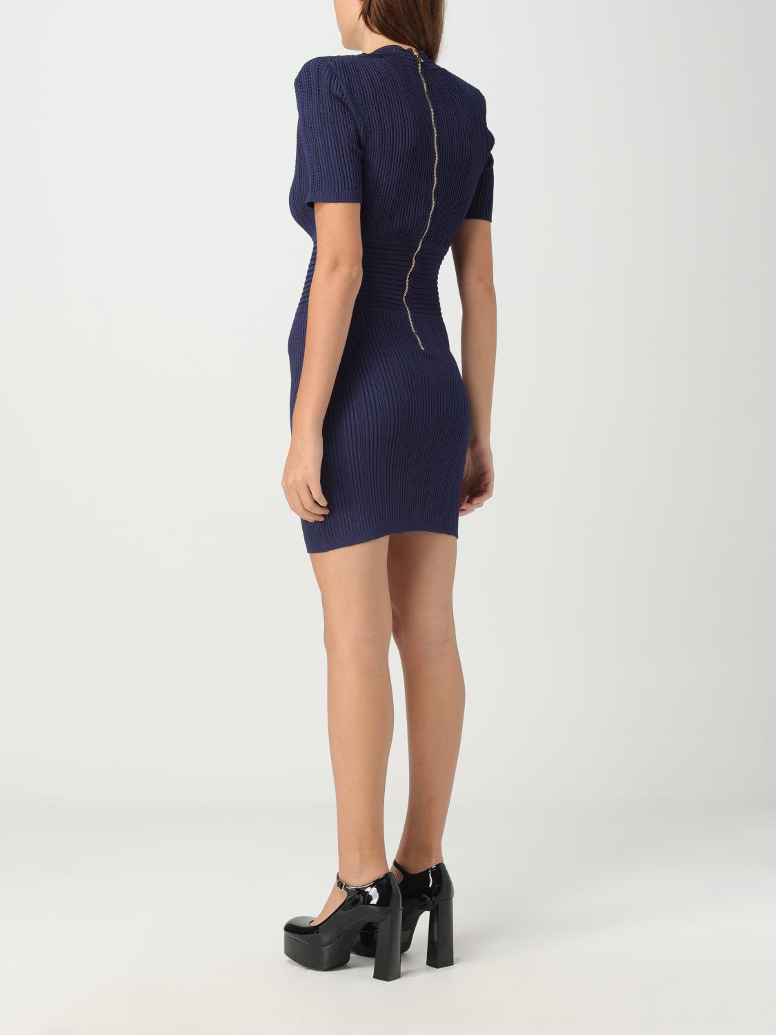 BALMAIN VESTIDO: Vestido mujer Balmain, Azul Oscuro - Img 2