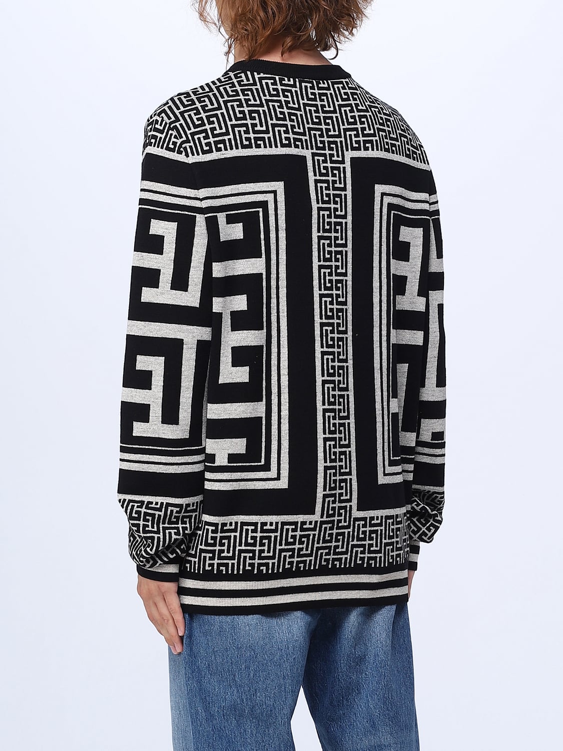 BALMAIN PULLOVER: Pullover herren Balmain, Schwarz - Img 3