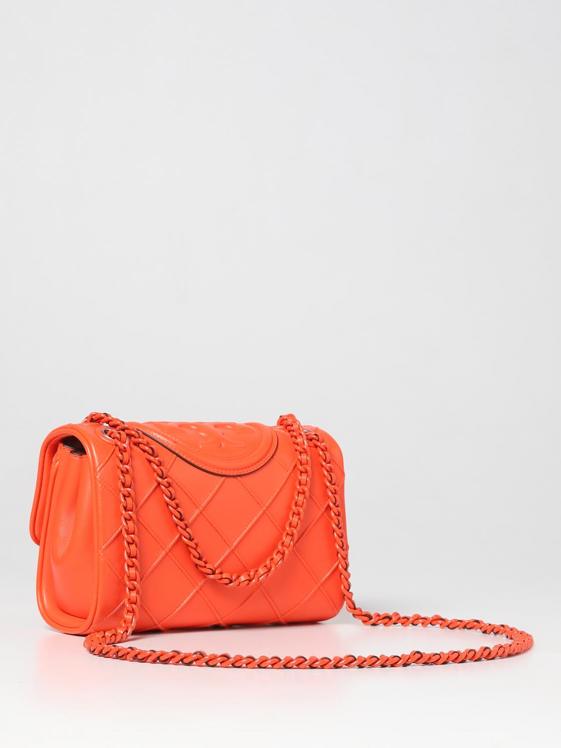 TORY BURCH SHOULDER BAG: Tory Burch Fleming bag in quilted leather, Red - Img 2