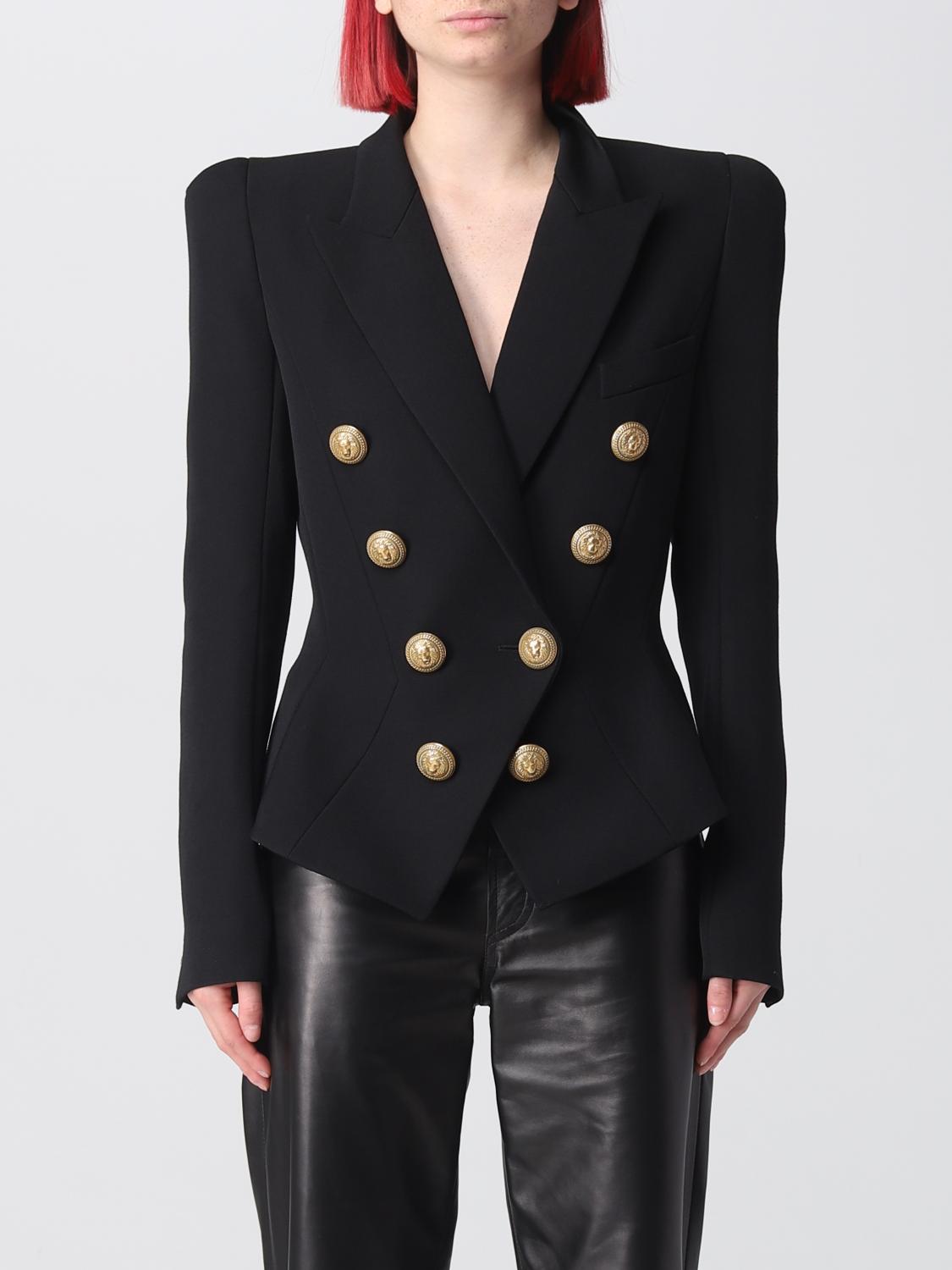 BALMAIN BLAZER: Blazer Balmain in lana, Nero - Img 1