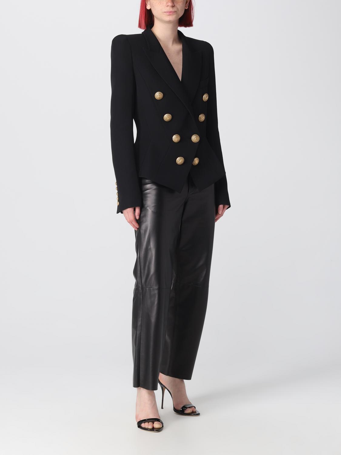 BALMAIN BLAZER: Blazer Balmain in lana, Nero - Img 2