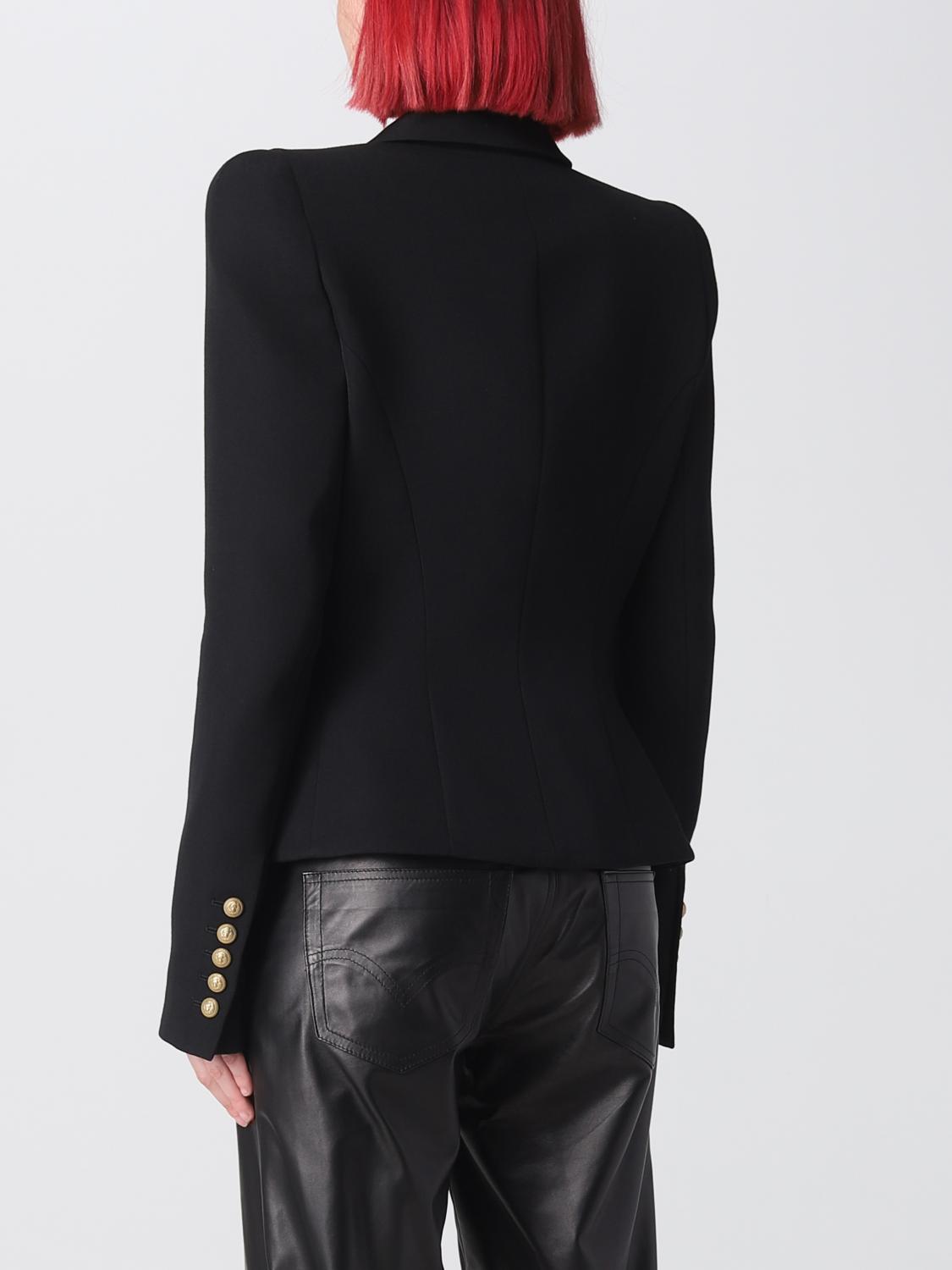 BALMAIN BLAZER: Blazer Balmain in lana, Nero - Img 3