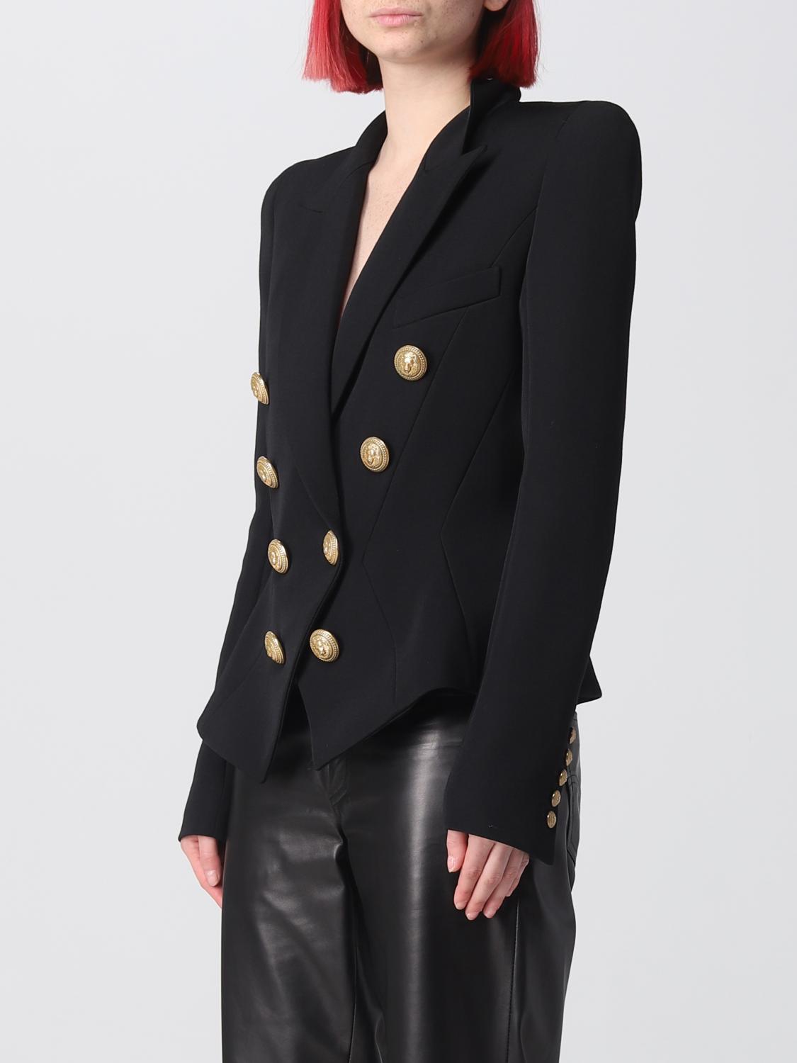BALMAIN BLAZER: Blazer Balmain in lana, Nero - Img 4