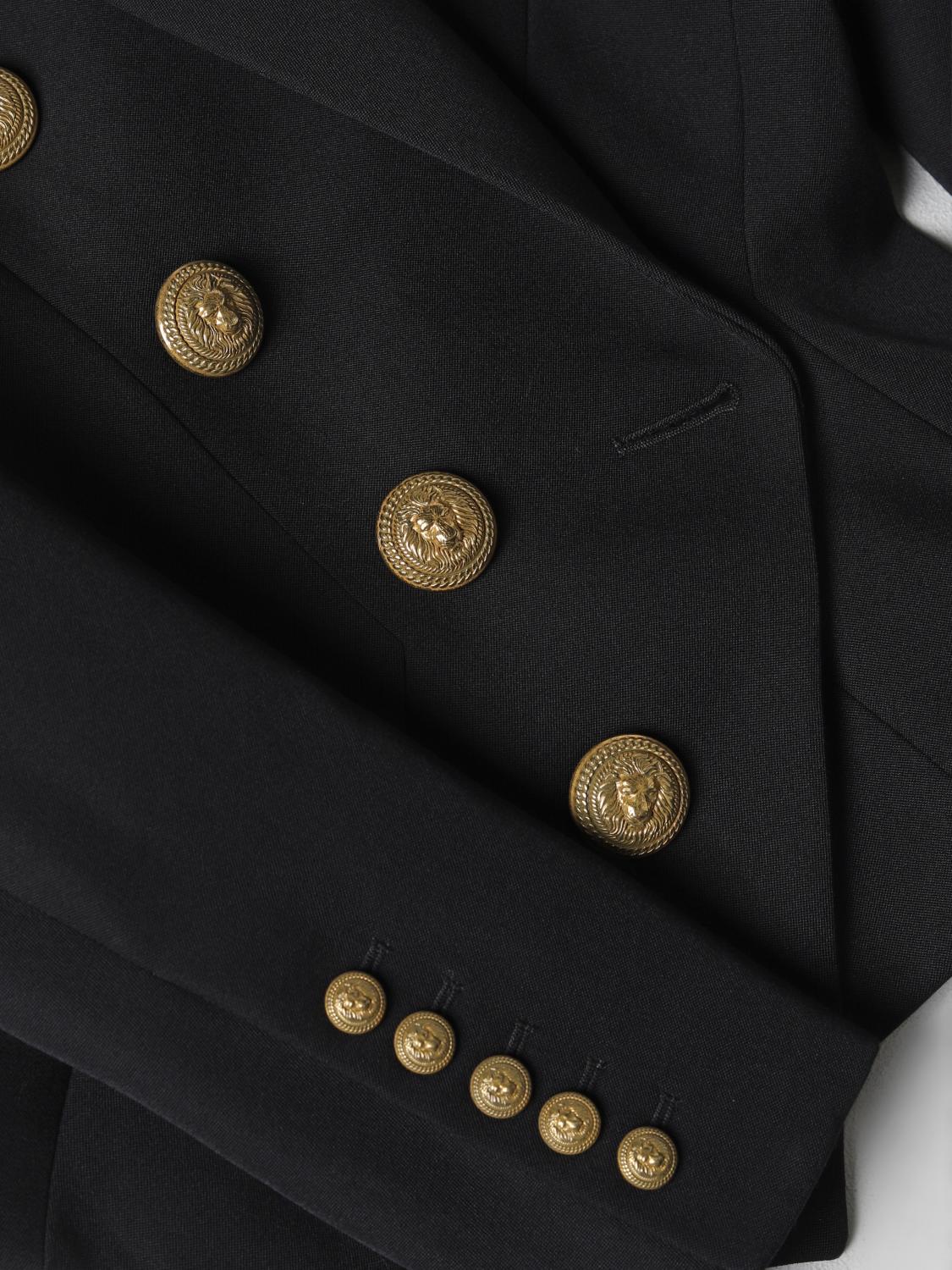 BALMAIN BLAZER: Blazer Balmain in lana, Nero - Img 6