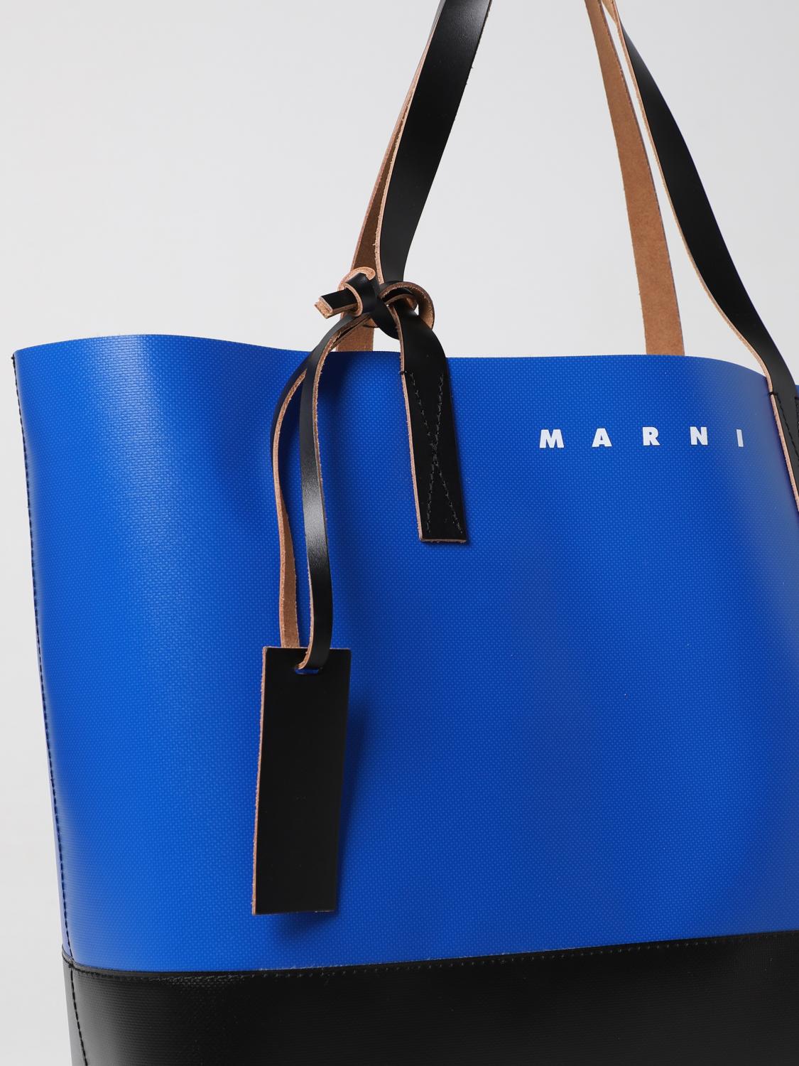 MARNI BORSA: Borsa Tribeca Marni in pelle sintetica, Blue - Img 3