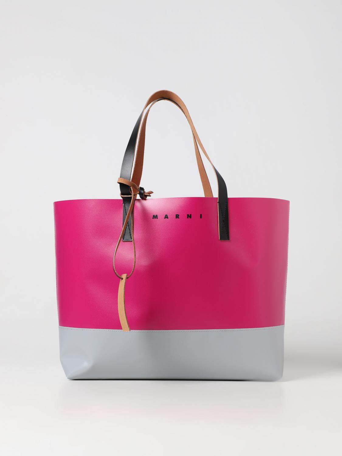 MARNI: Tribeca bag in synthetic leather - Pink | Marni bag