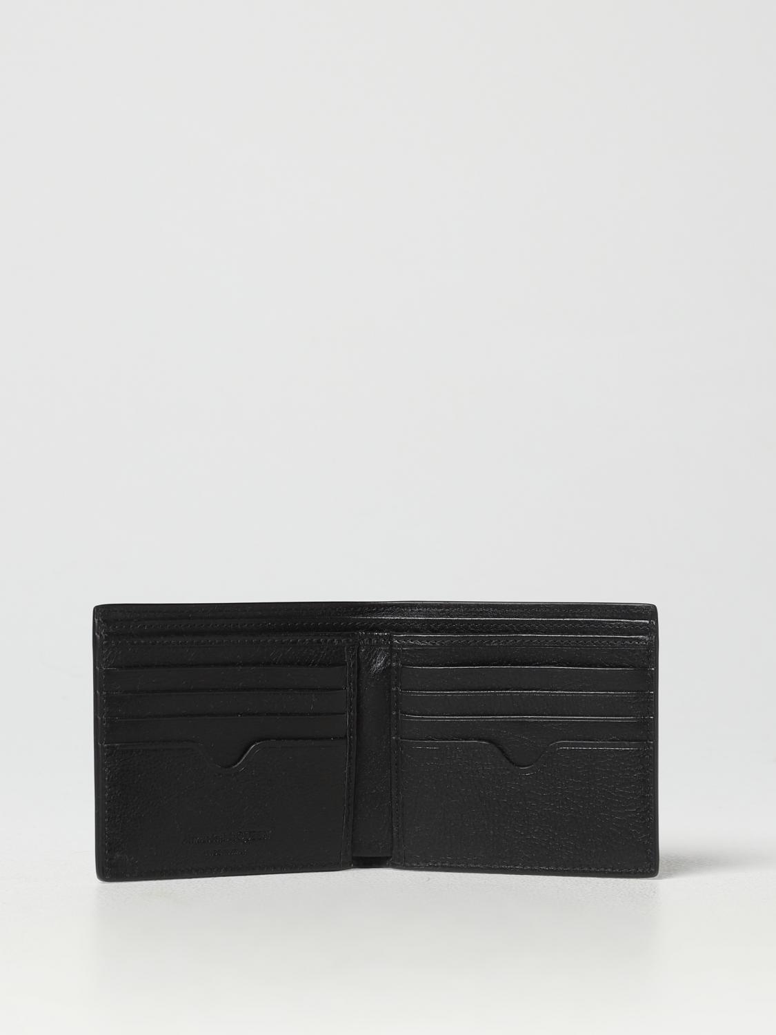 ゆ*と様 ALEXANDER McQUEEN 二つ折り財布 スカル　定価6万　ド McQueen Studded Skull wallet in grained leather with studs - Black
