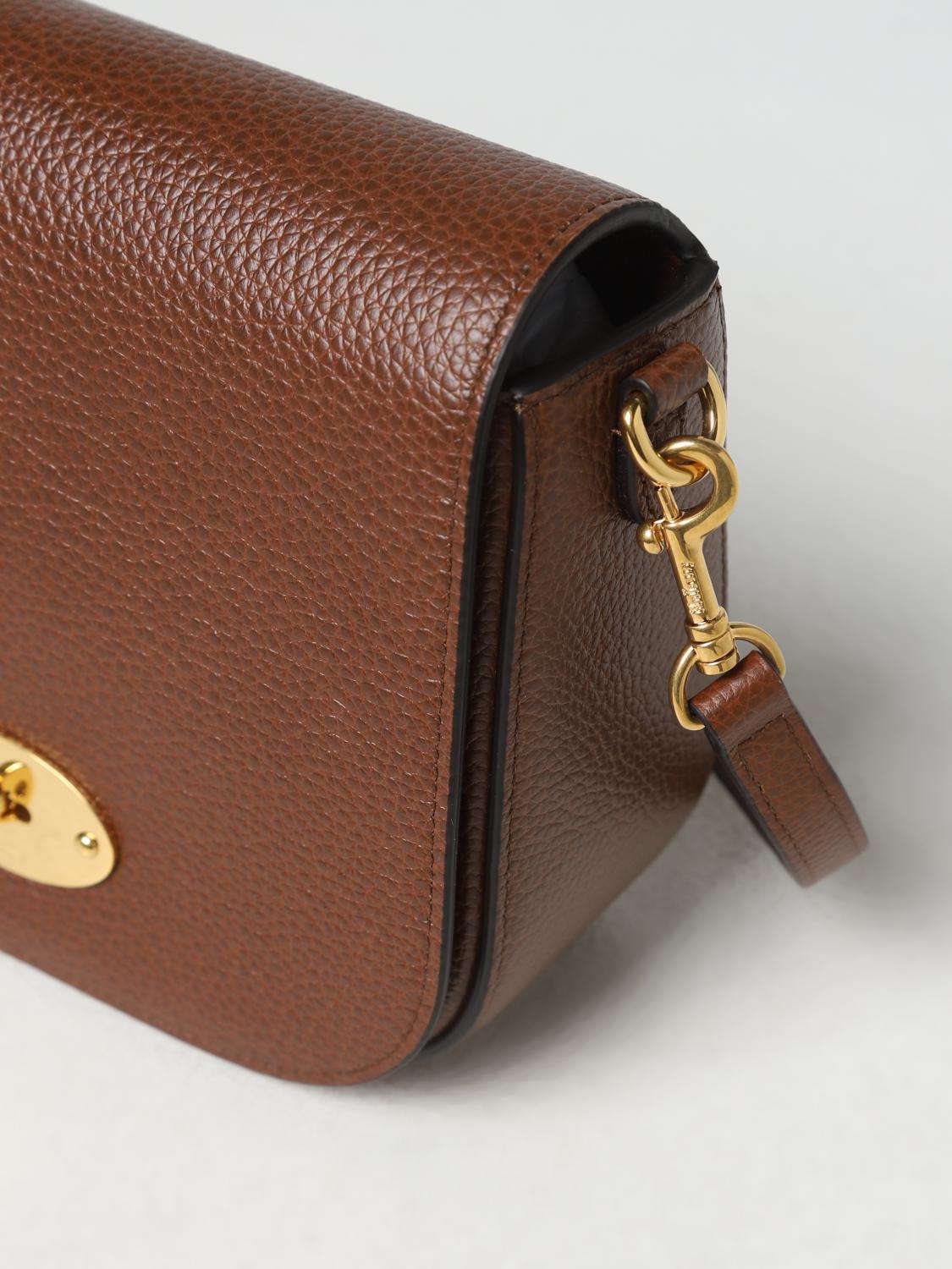 MULBERRY BORSA MINI: Borsa Darley Mulberry in pelle a grana, Marrone - Img 3