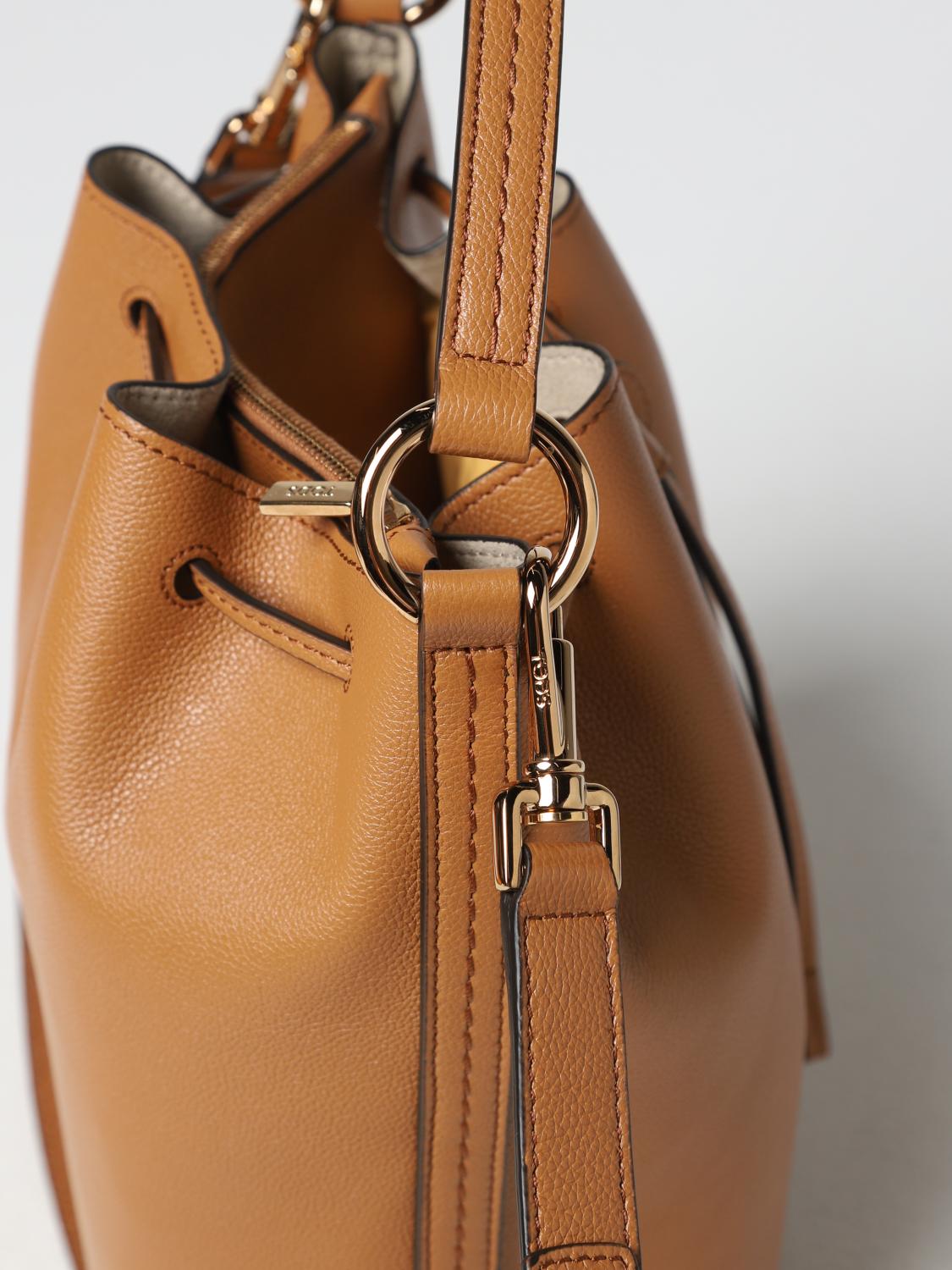 TOD'S BORSA A MANO: Borsa Tod's in pelle a micro grana, Marrone - Img 3