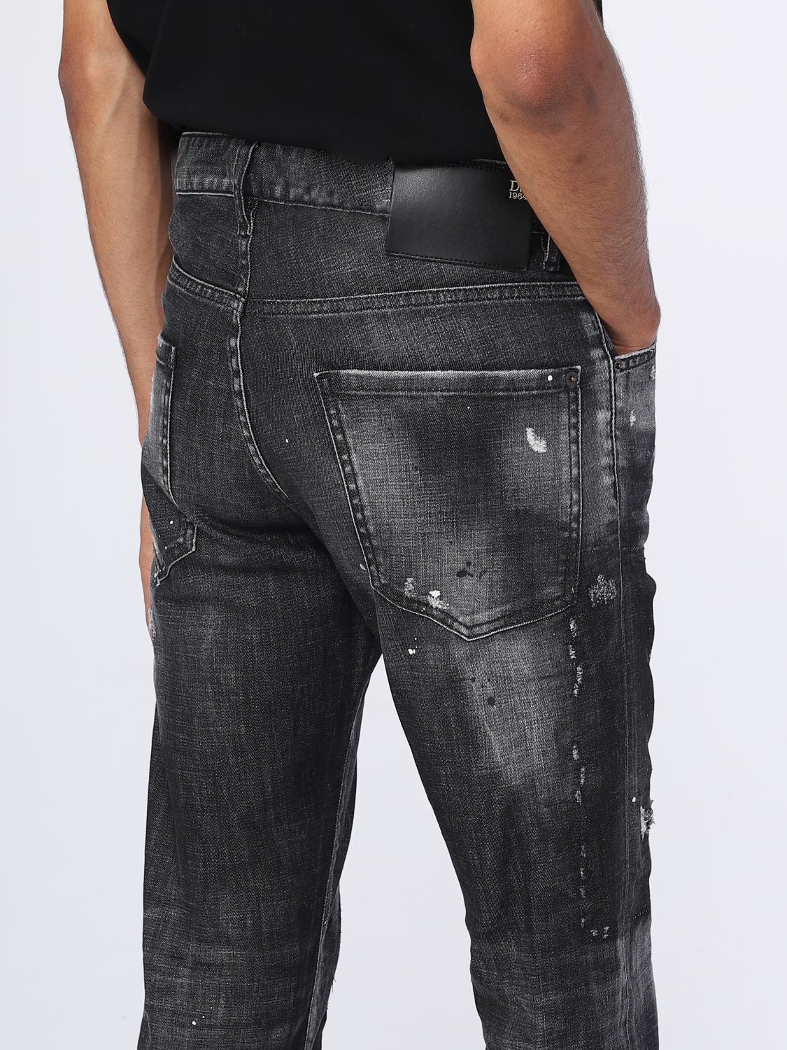 DSQUARED2 JEANS: Dsquared2 Cool Guy jeans in stretch denim, Black - Img 4