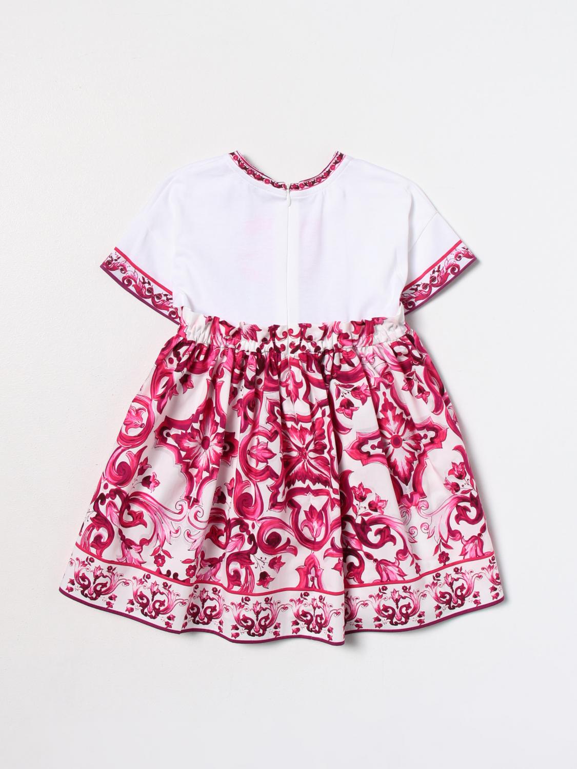 Dolce & Gabbana dress in cotton - Fuchsia | L5JD4RG7E2H | GIGLIO.COM