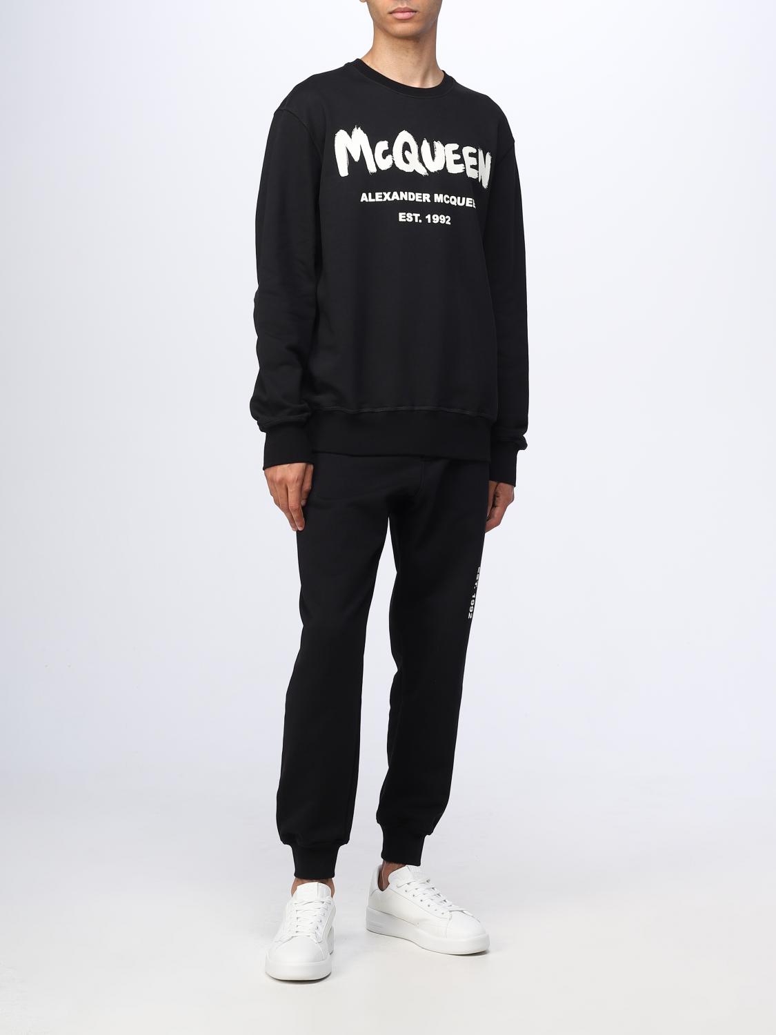 MCQUEEN SWEATSHIRT: McQueen cotton sweatshirt, Black - Img 2