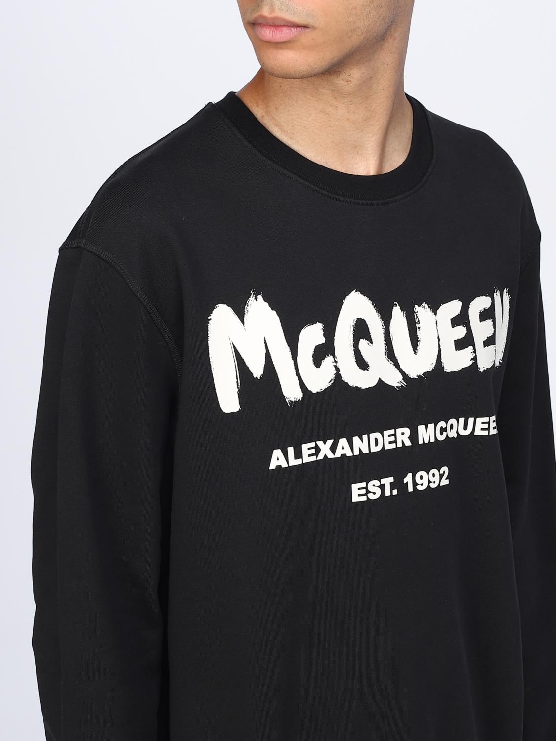 MCQUEEN SWEATSHIRT: McQueen cotton sweatshirt, Black - Img 5