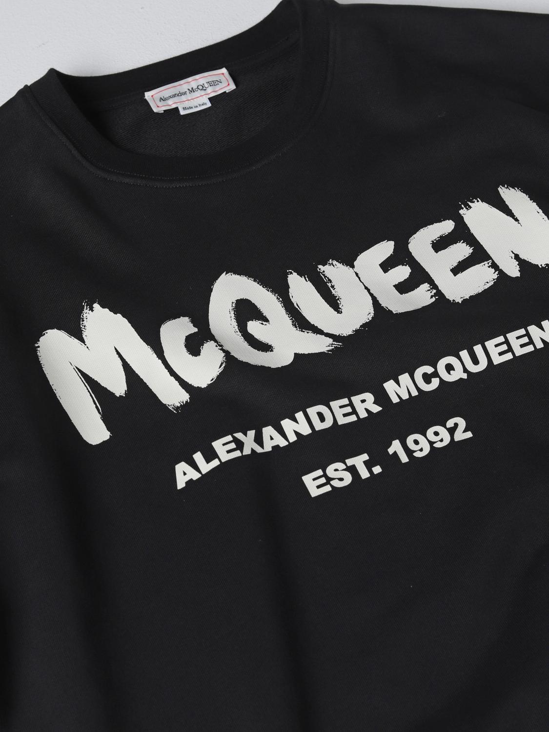 MCQUEEN SWEATSHIRT: McQueen cotton sweatshirt, Black - Img 6