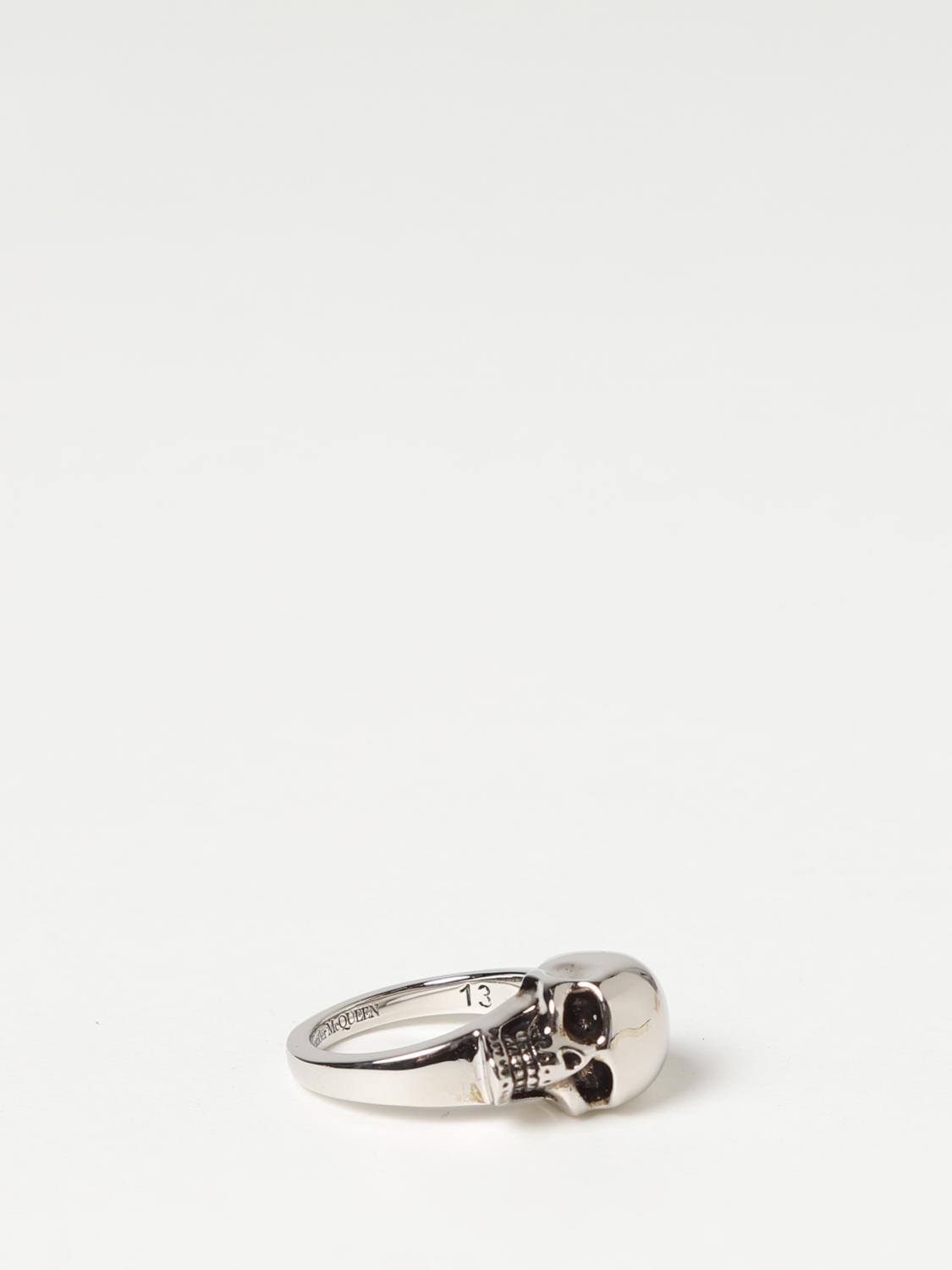 MCQUEEN GIOIELLO: Anello Skull McQueen in ottone, Bronzo - Img 1