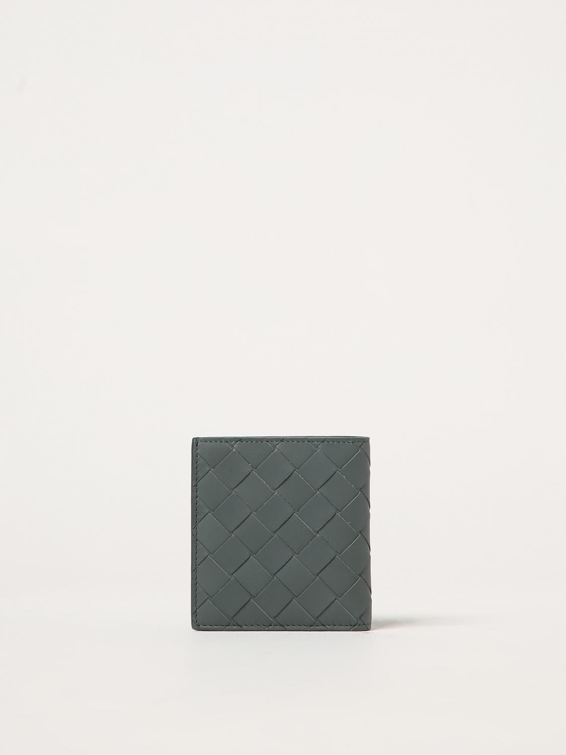 BOTTEGA VENETA WALLET: Bottega Veneta credit card holder in woven leather, Silver - Img 3