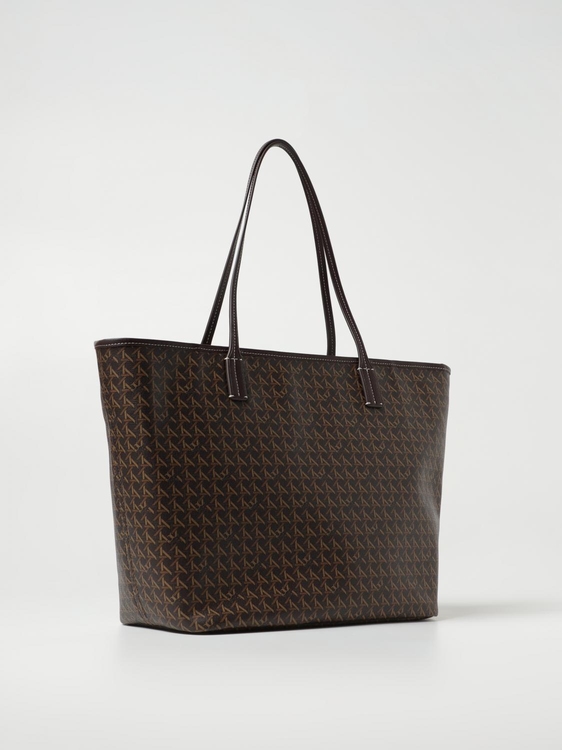 TORY BURCH TOTE BAG: Tory Burch Ever-Ready bag in coated fabric with all-over pattern, Walnut - Img 2