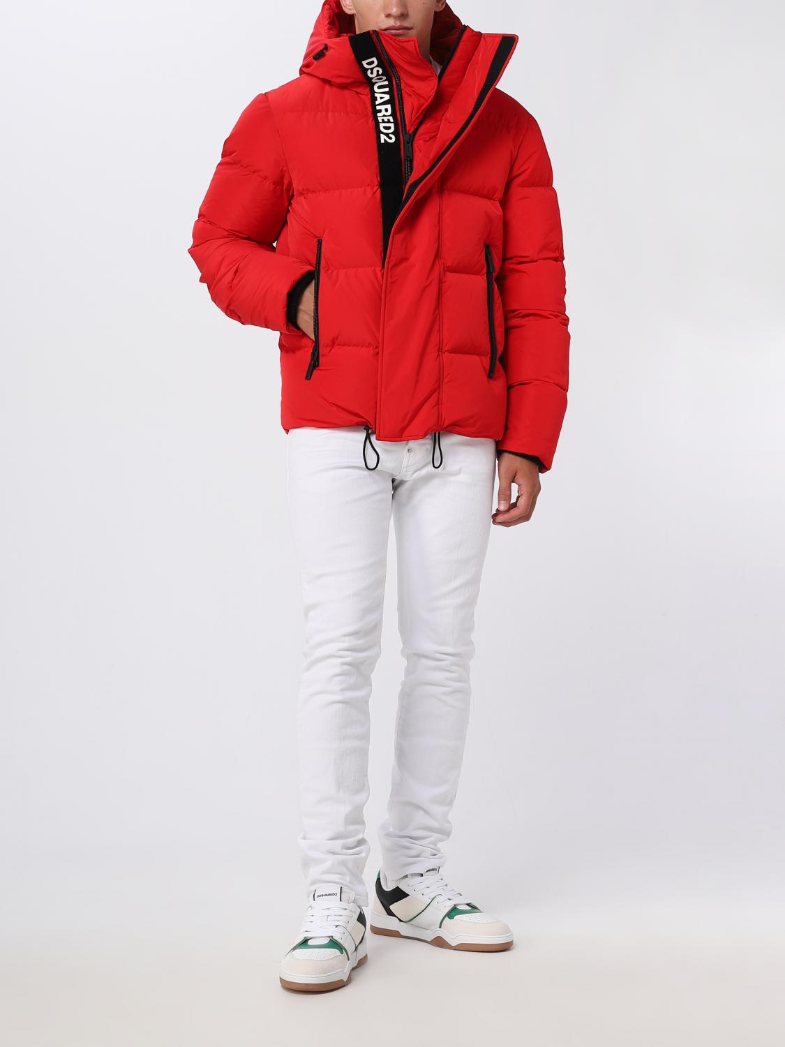 DSQUARED2 JACKET: Dsquared2 Puffer down jacket in technical fabric, Red - Img 2