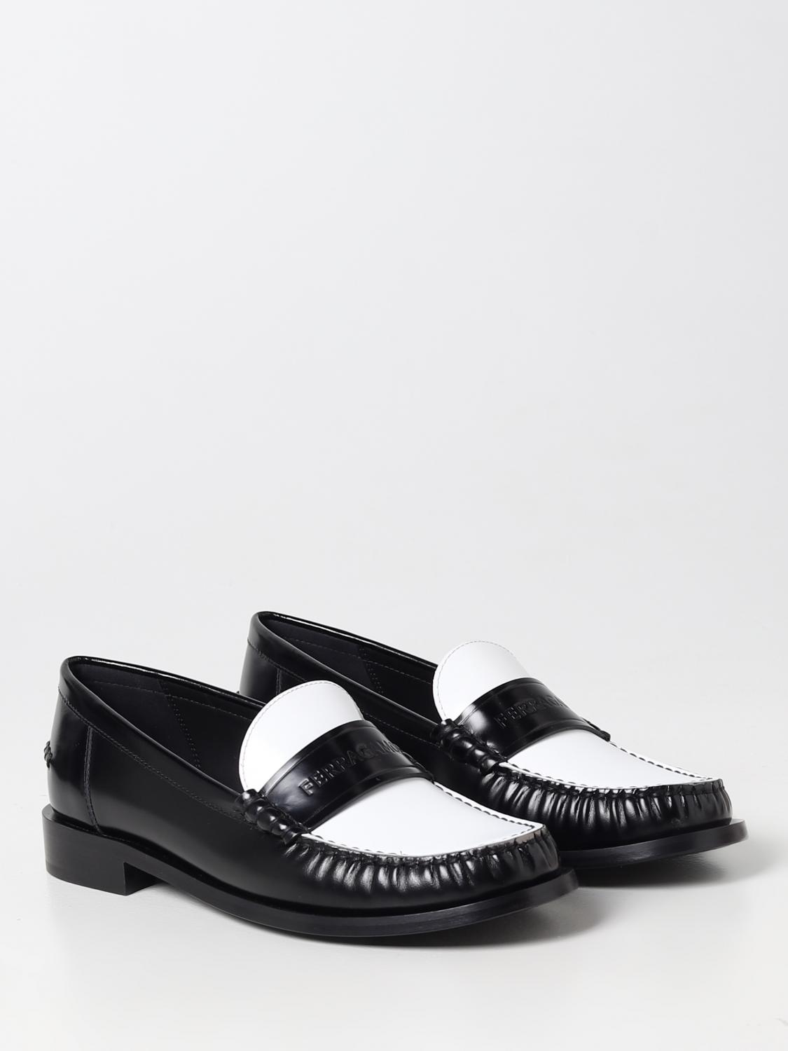 Ferragamo Irina moccasins in brushed leather - Black | 01F866