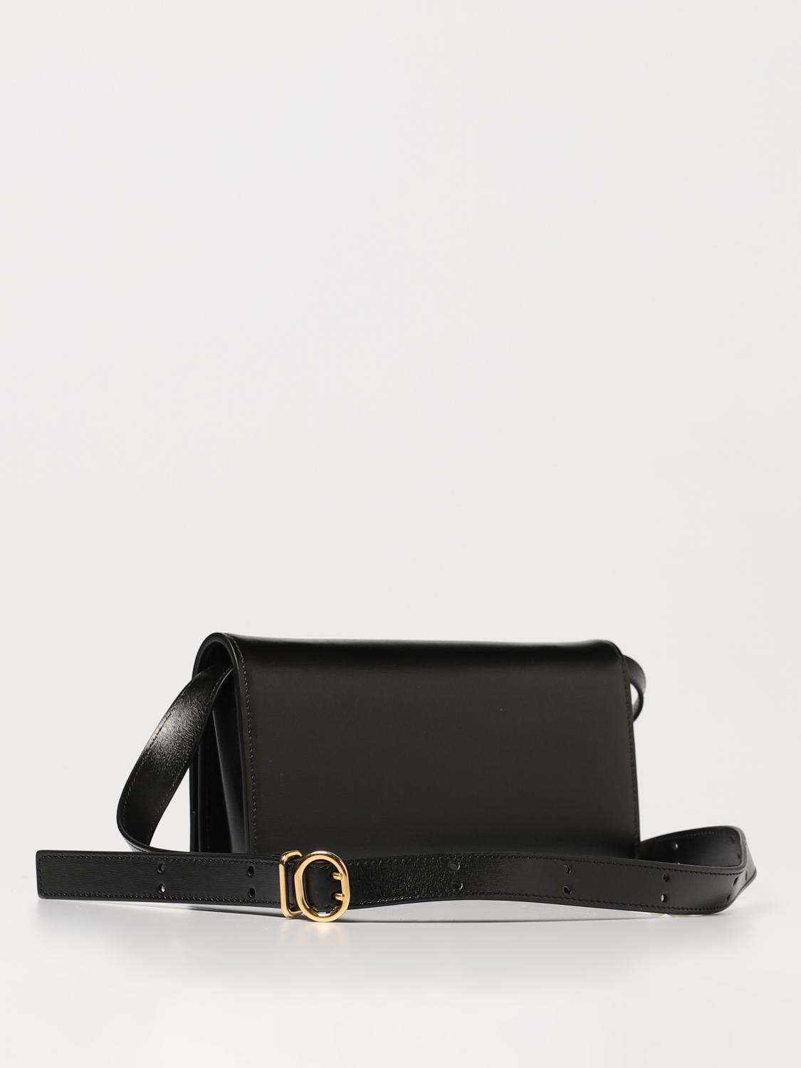 JIL SANDER BORSA MINI: Borsa wallet All-Day Jil Sander in pelle palmellata, Nero - Img 2