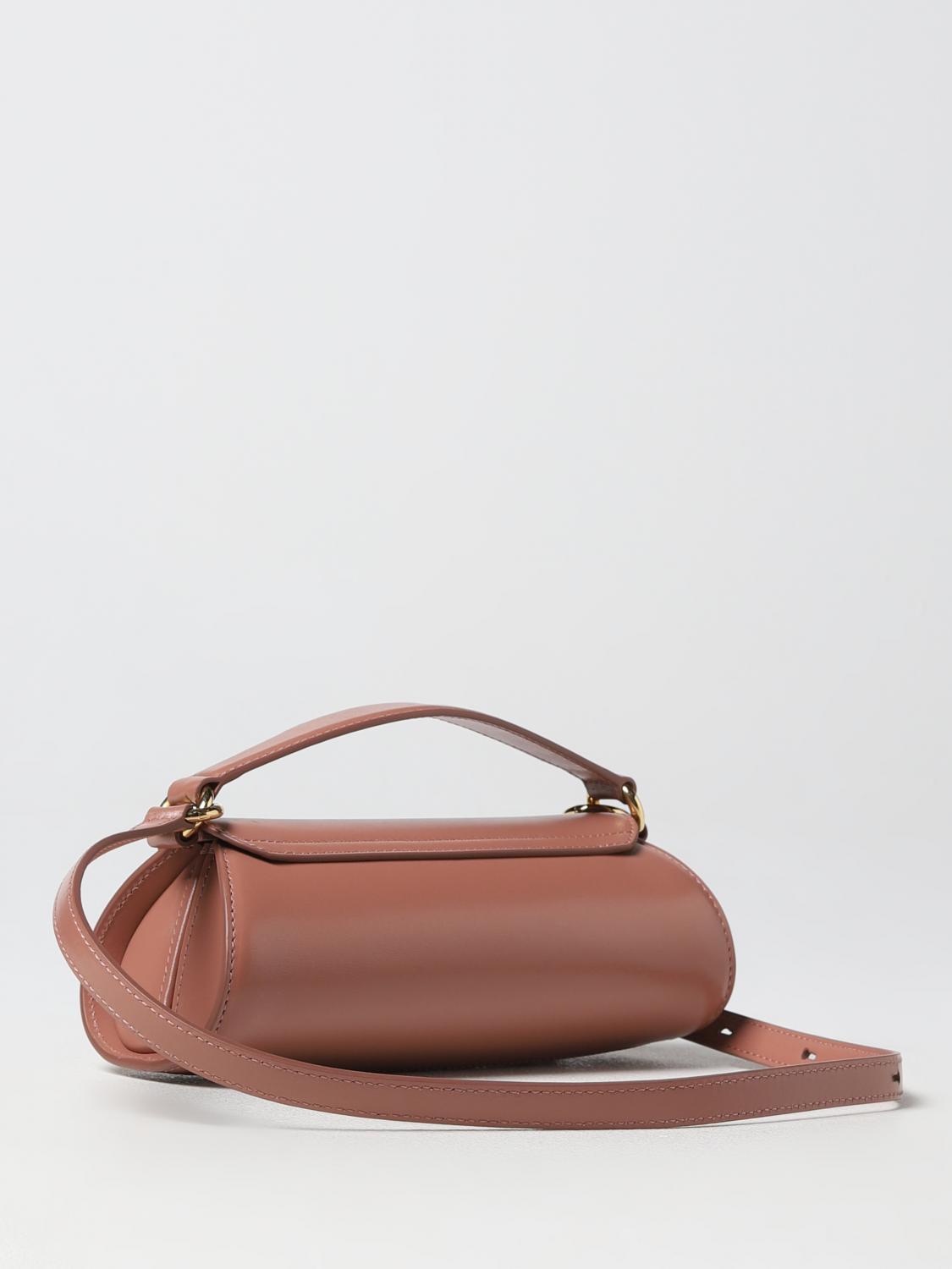 JIL SANDER BORSA MINI: Borsa Cannolo Jil Sander in pelle palmellata, Rosa - Img 2