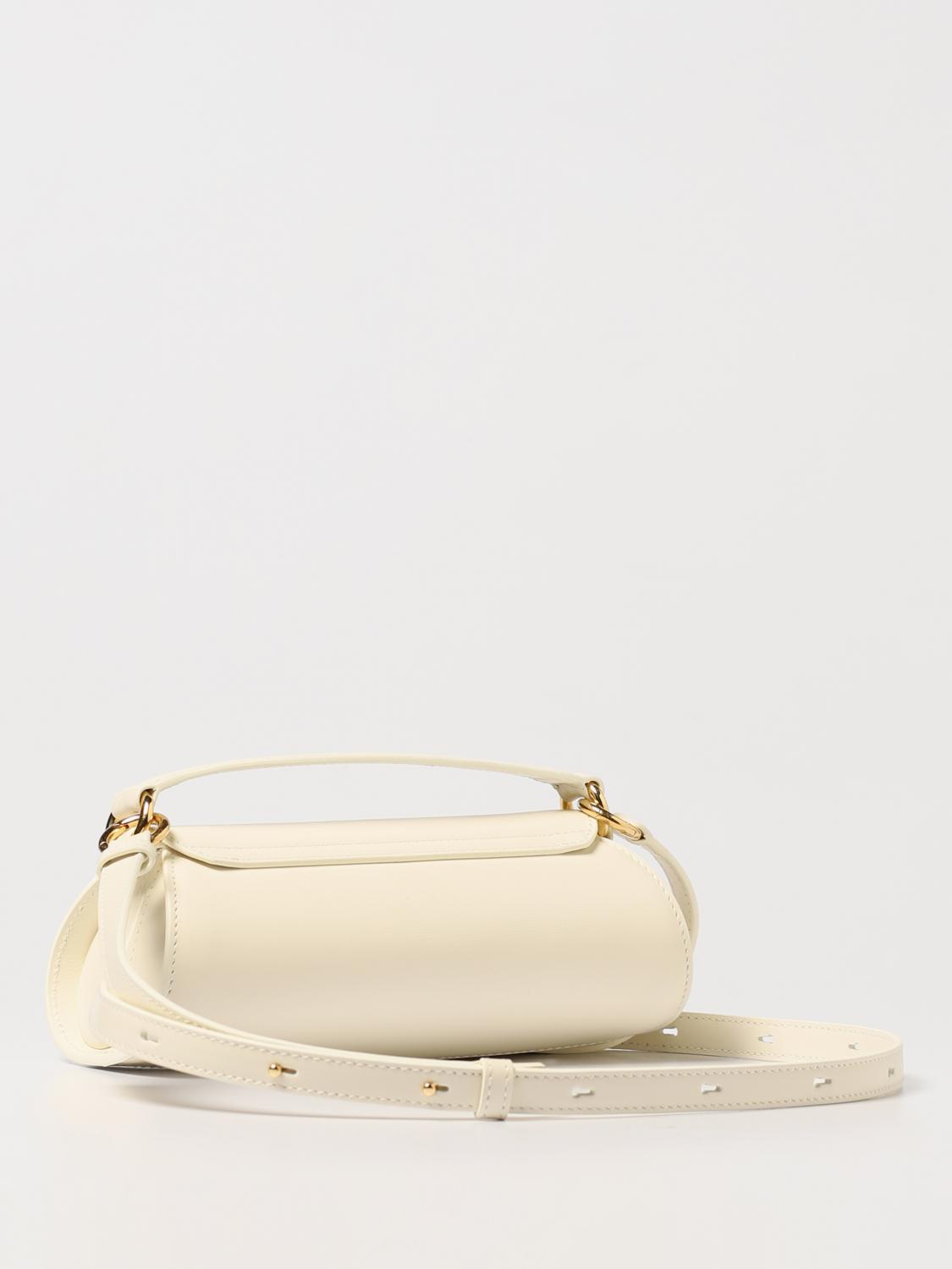 JIL SANDER BORSA MINI: Borsa Cannolo Jil Sander in pelle palmellata, Beige - Img 2