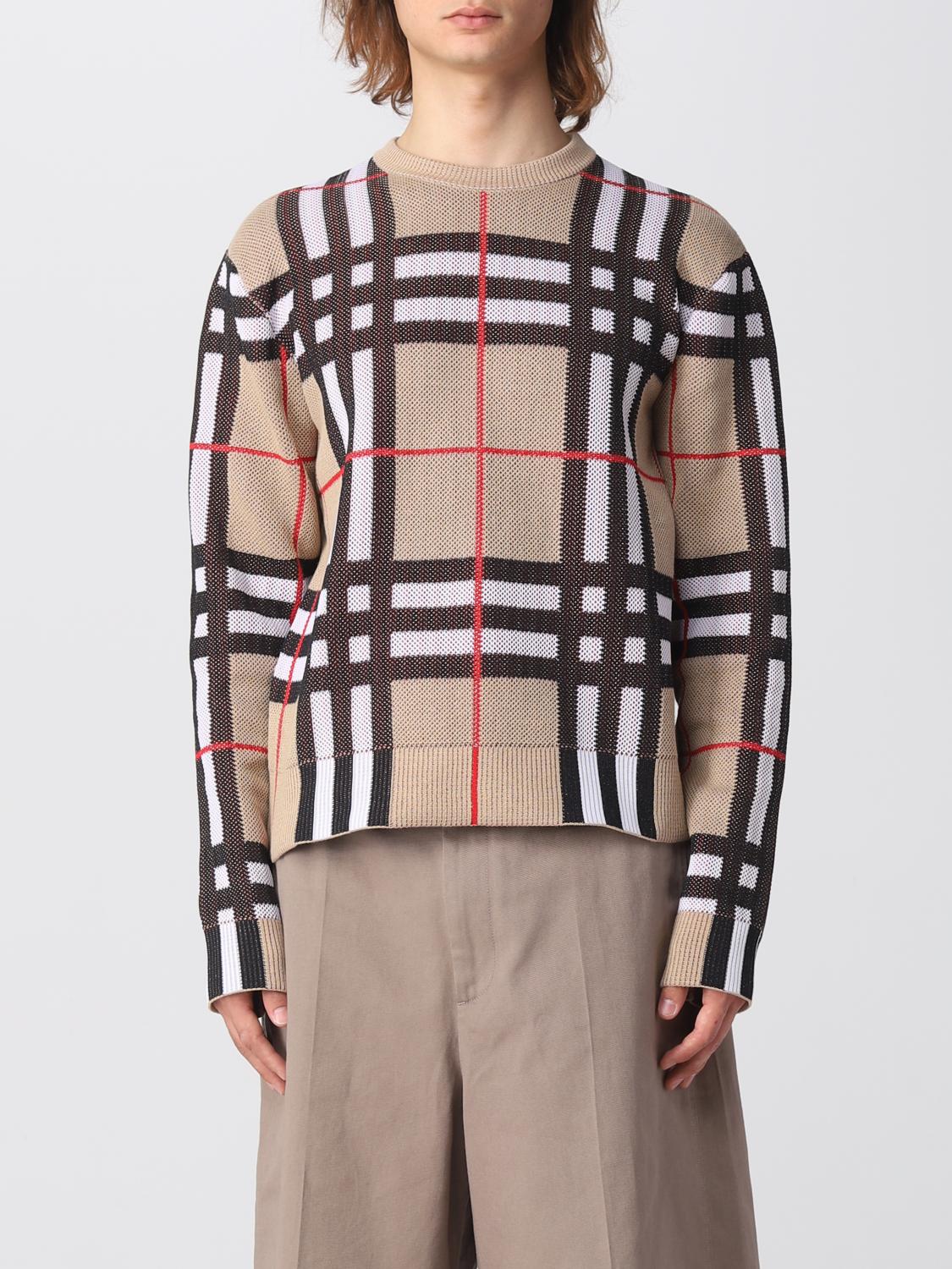 BURBERRY Jersey hombre Beige Jersey Burberry 8070285 en linea en GIGLIO.COM