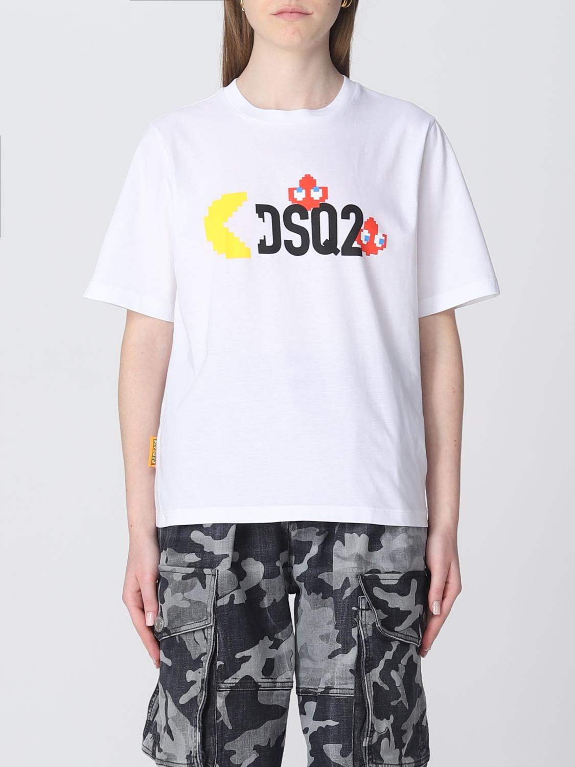 DSQUARED2：Tシャツ レディース - ホワイト | GIGLIO.COMオンラインの
