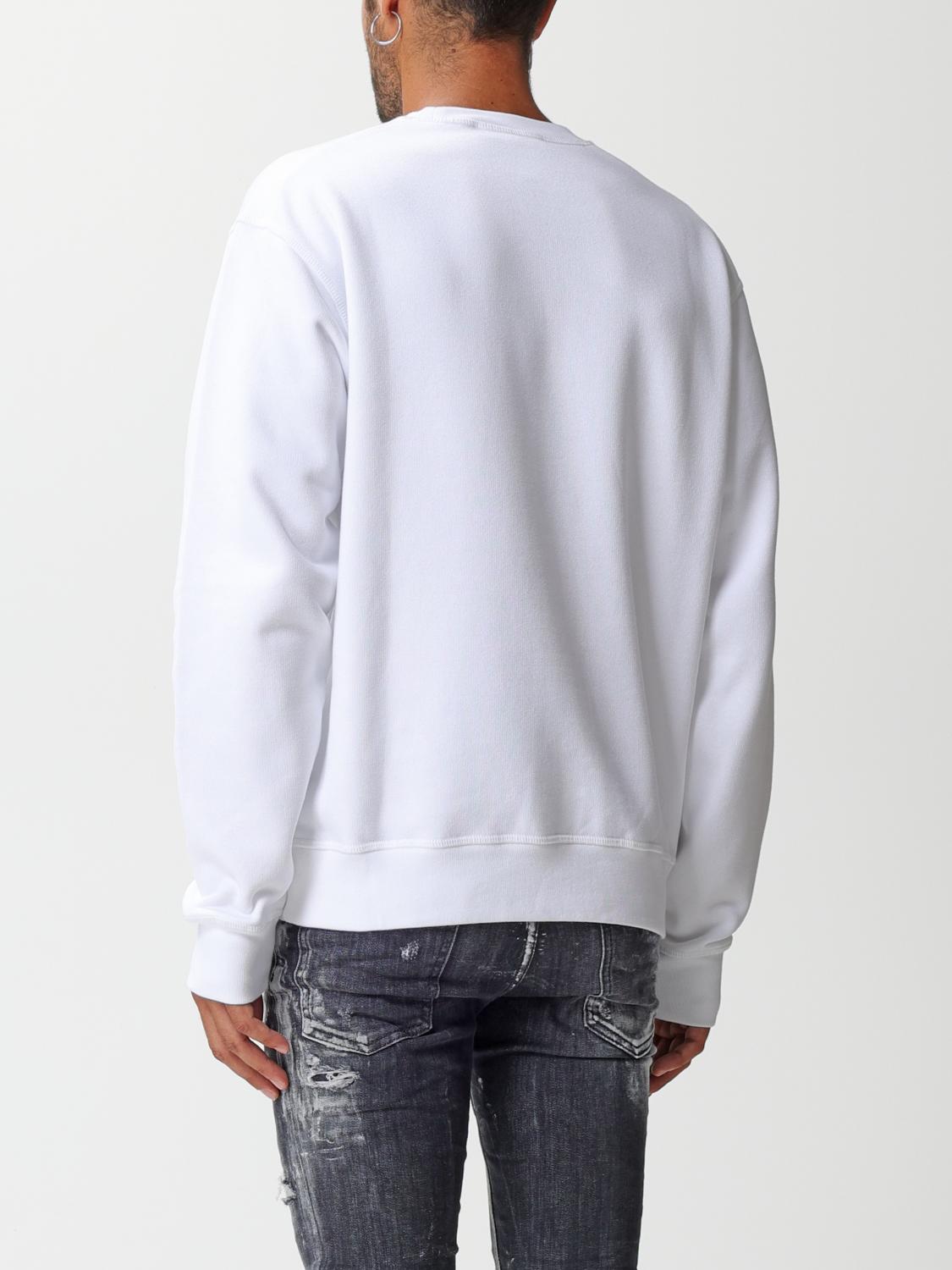 DSQUARED2 SWEATSHIRT: Dsquared2 Arcade Twins cotton sweatshirt, White - Img 3