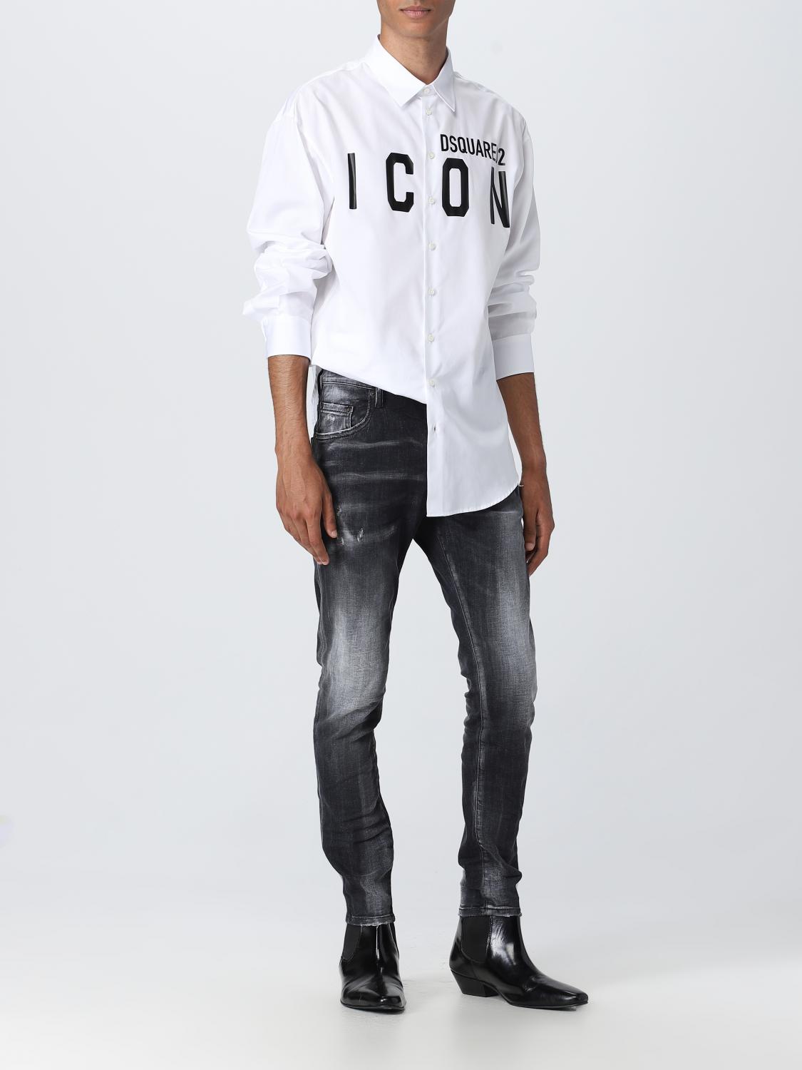 DSQUARED2 JEANS: Jeans hombre Dsquared2, Negro - Img 2