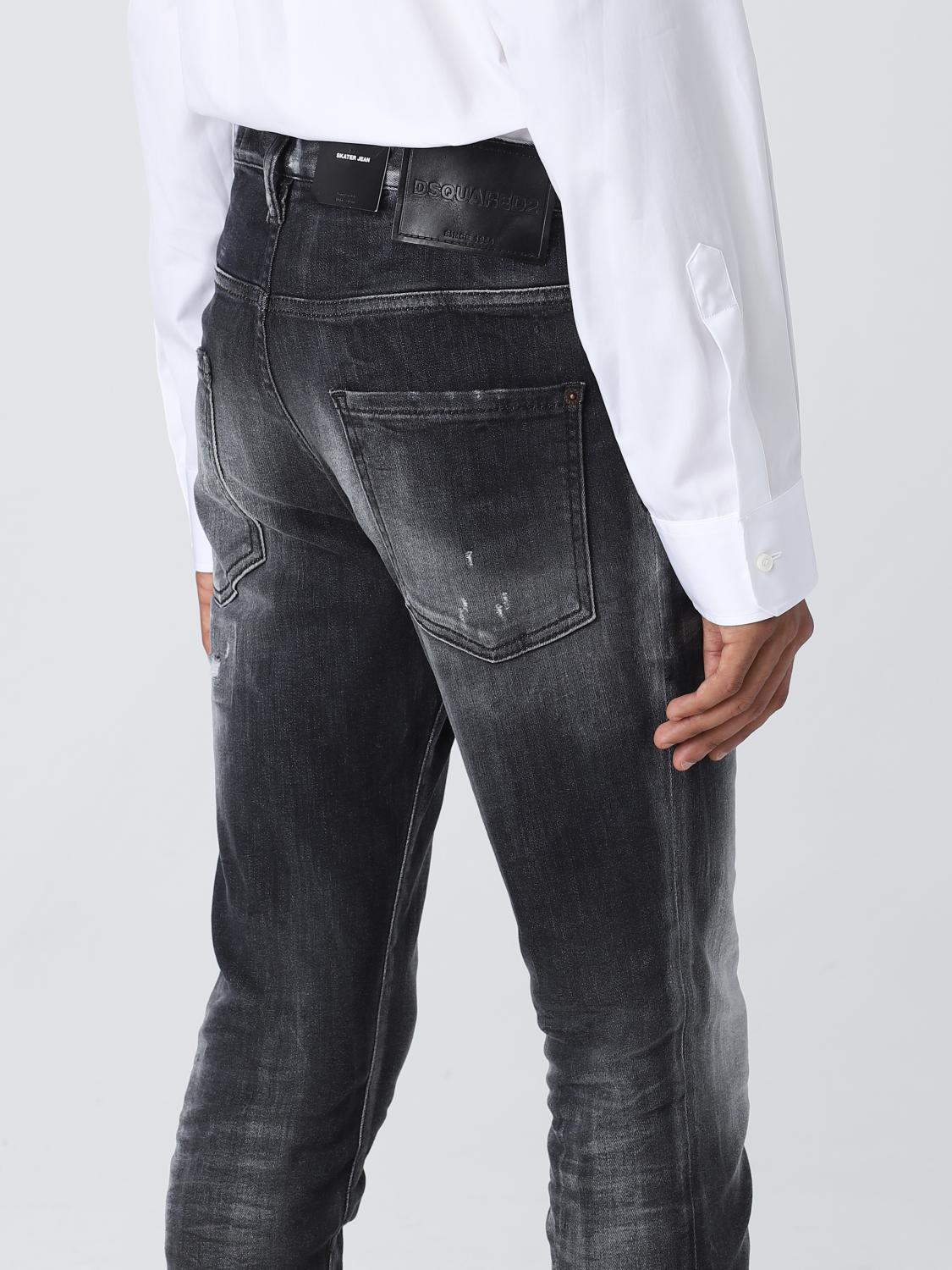 DSQUARED2 JEANS: Jeans hombre Dsquared2, Negro - Img 4