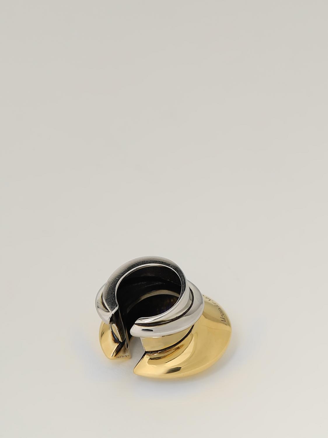 MCQUEEN GIOIELLO: Ear Cuff McQueen in ottone, Silver - Img 2