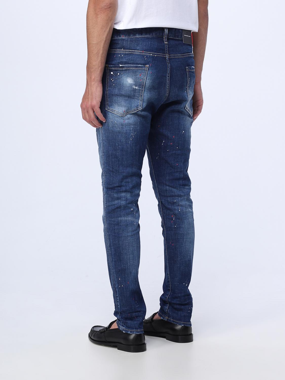 DSQUARED2 JEANS: Jeans hombre Dsquared2, Azul Oscuro - Img 3