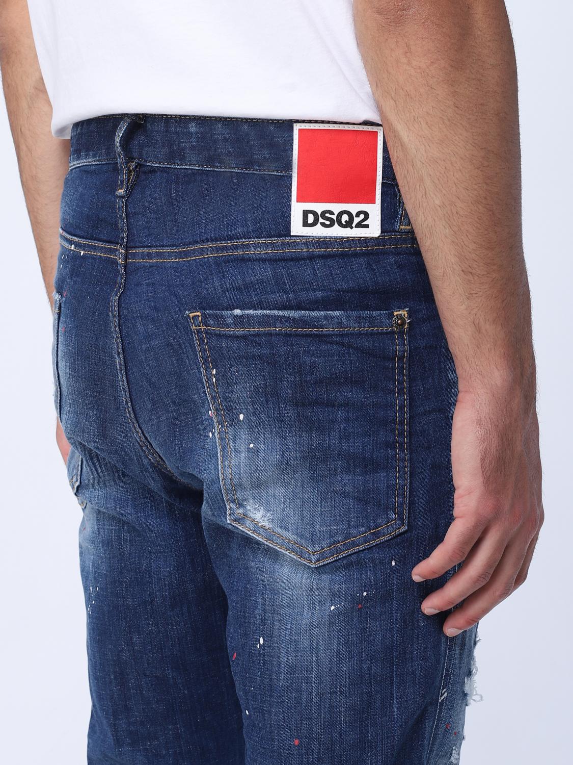 DSQUARED2 JEANS: Jeans hombre Dsquared2, Azul Oscuro - Img 4
